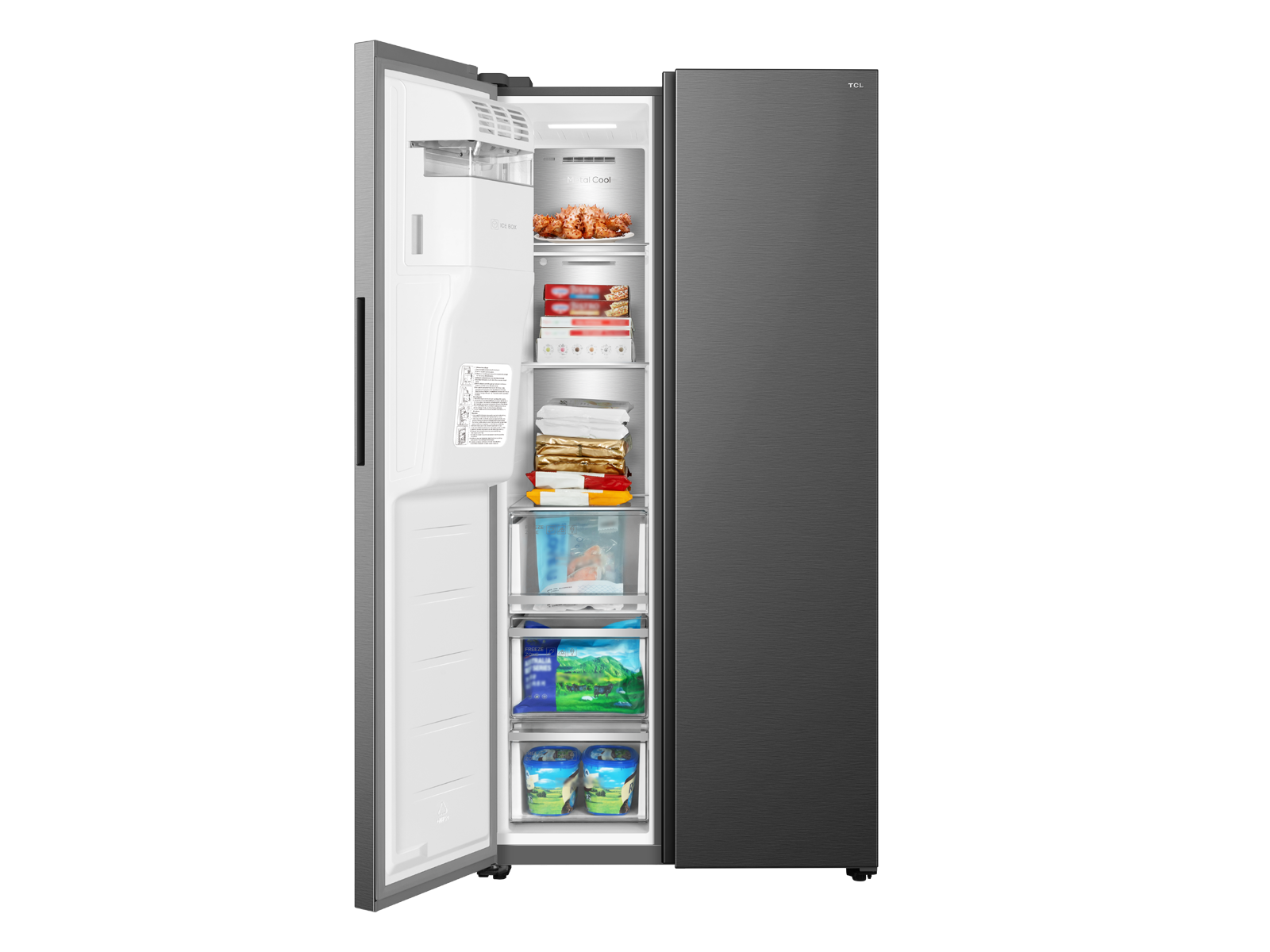 Side by Side RC591SXE0 Refrigerators - TCL Europe