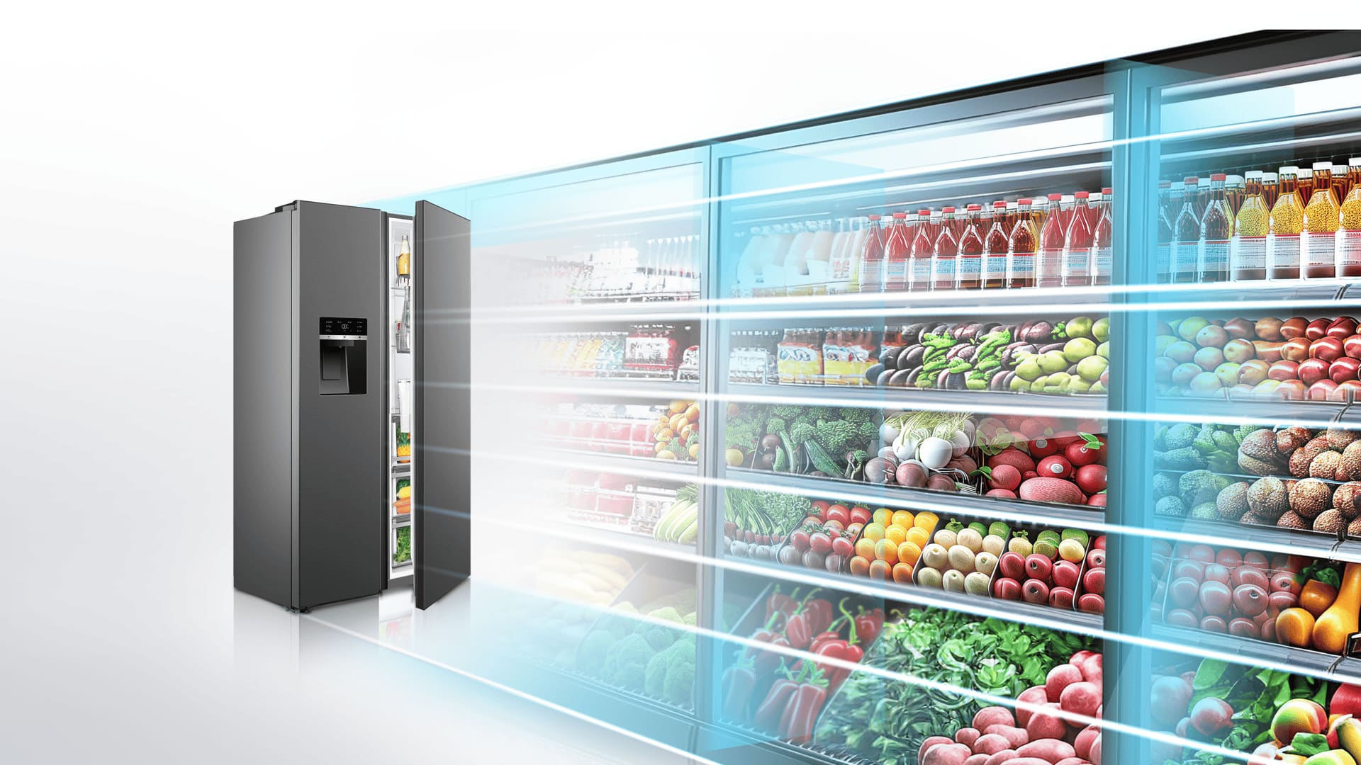 TCL RC591SXE1 has bigger space and larger capacity