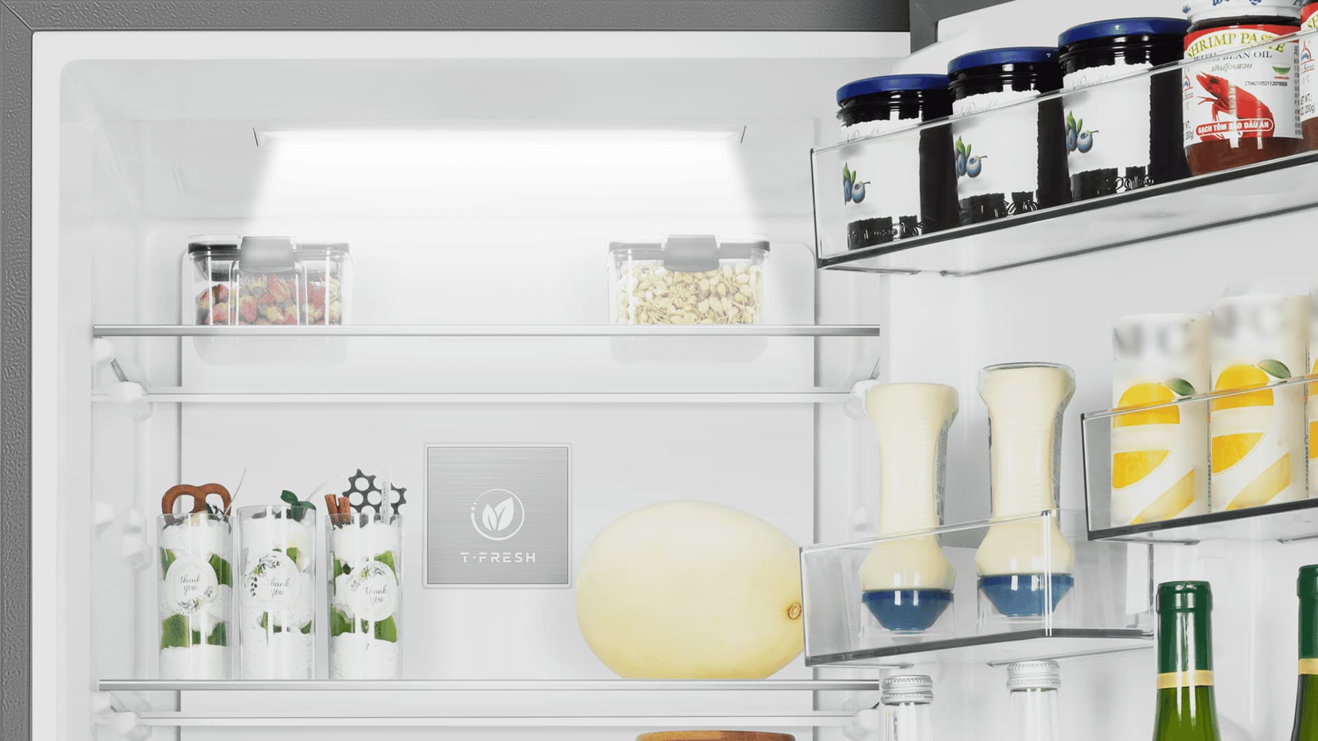TCL Fridge has durable LED lighting