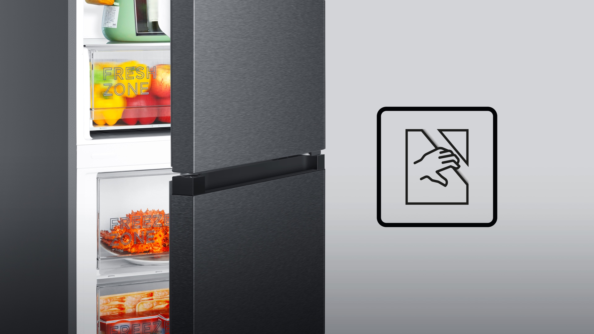 乐竟体育 fridge with Recessed Handle