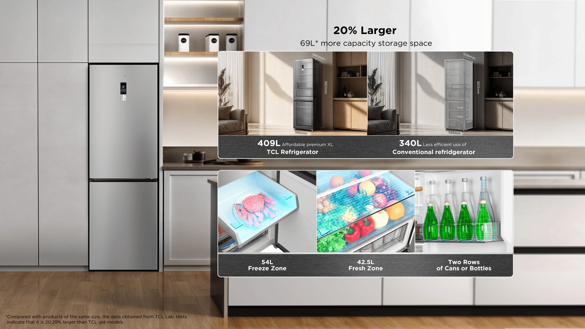 Larger capacity for more storage space