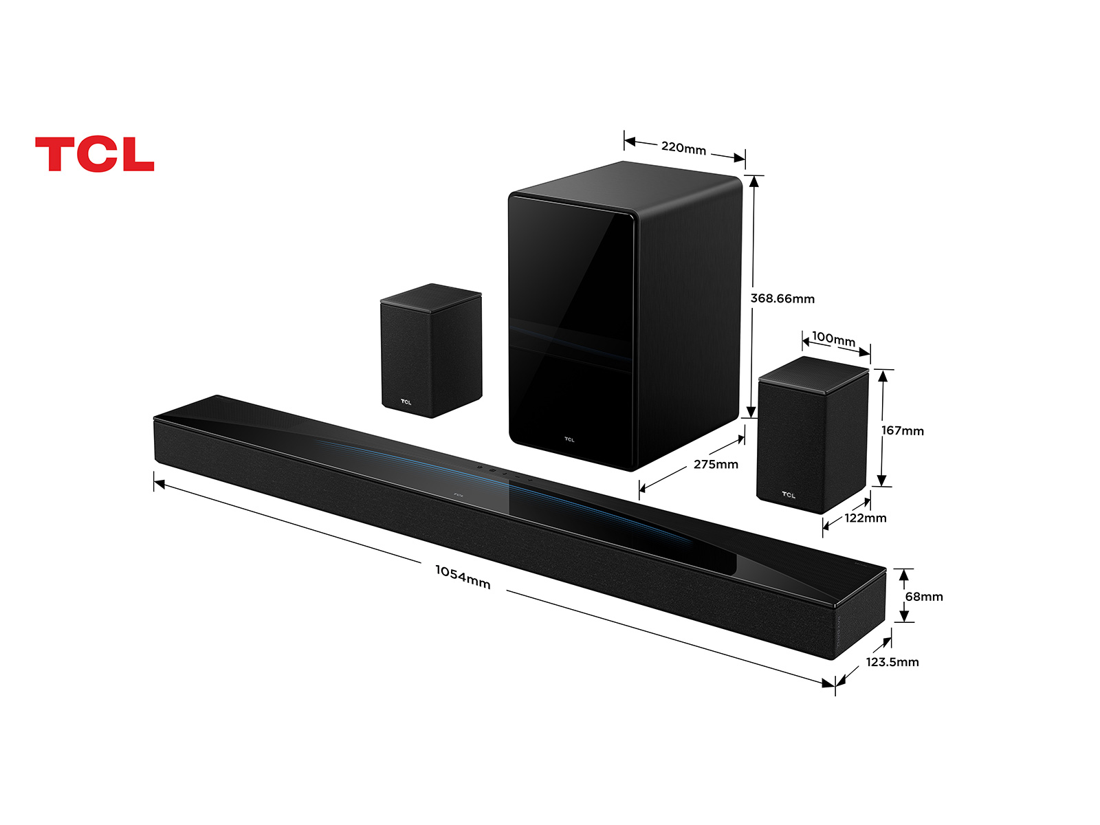 TCL Q85H 7.1.4 Soundbar with Speakers | TCL Europe