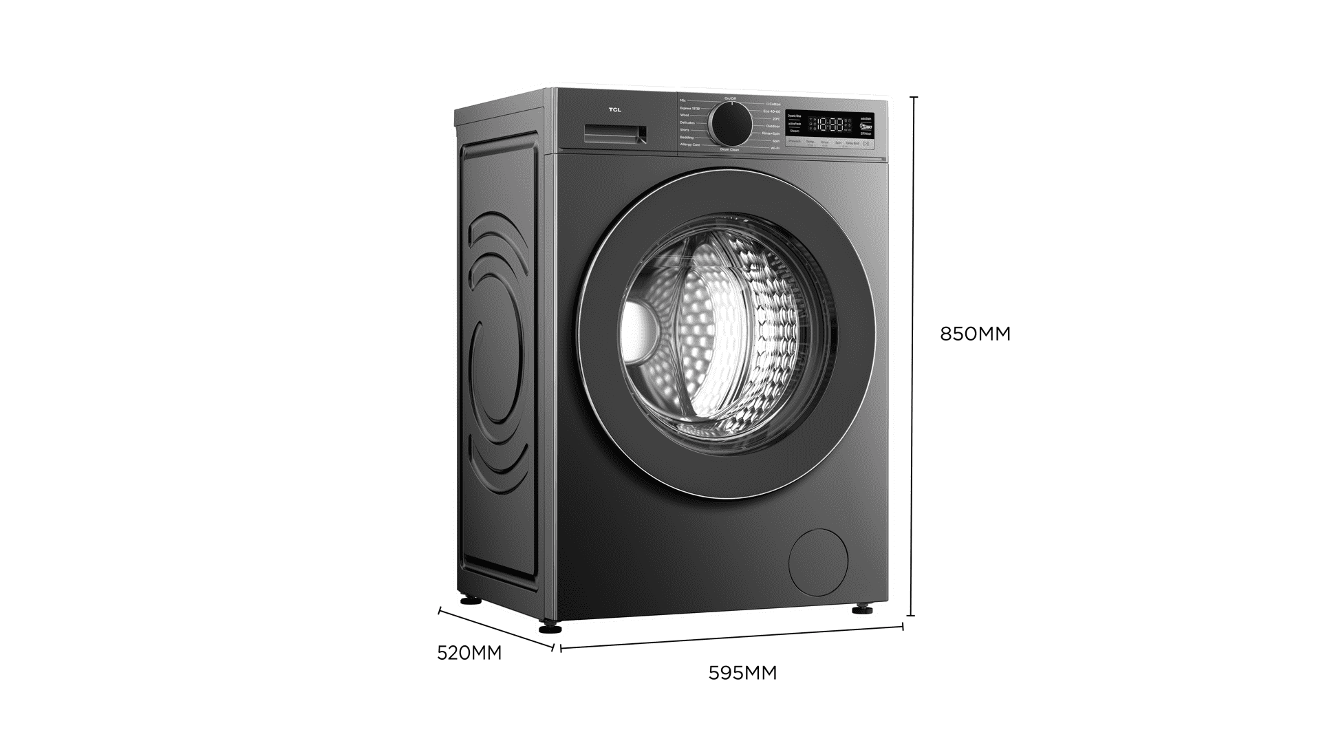 乐竟体育 front-loading washing machine‘s dimension