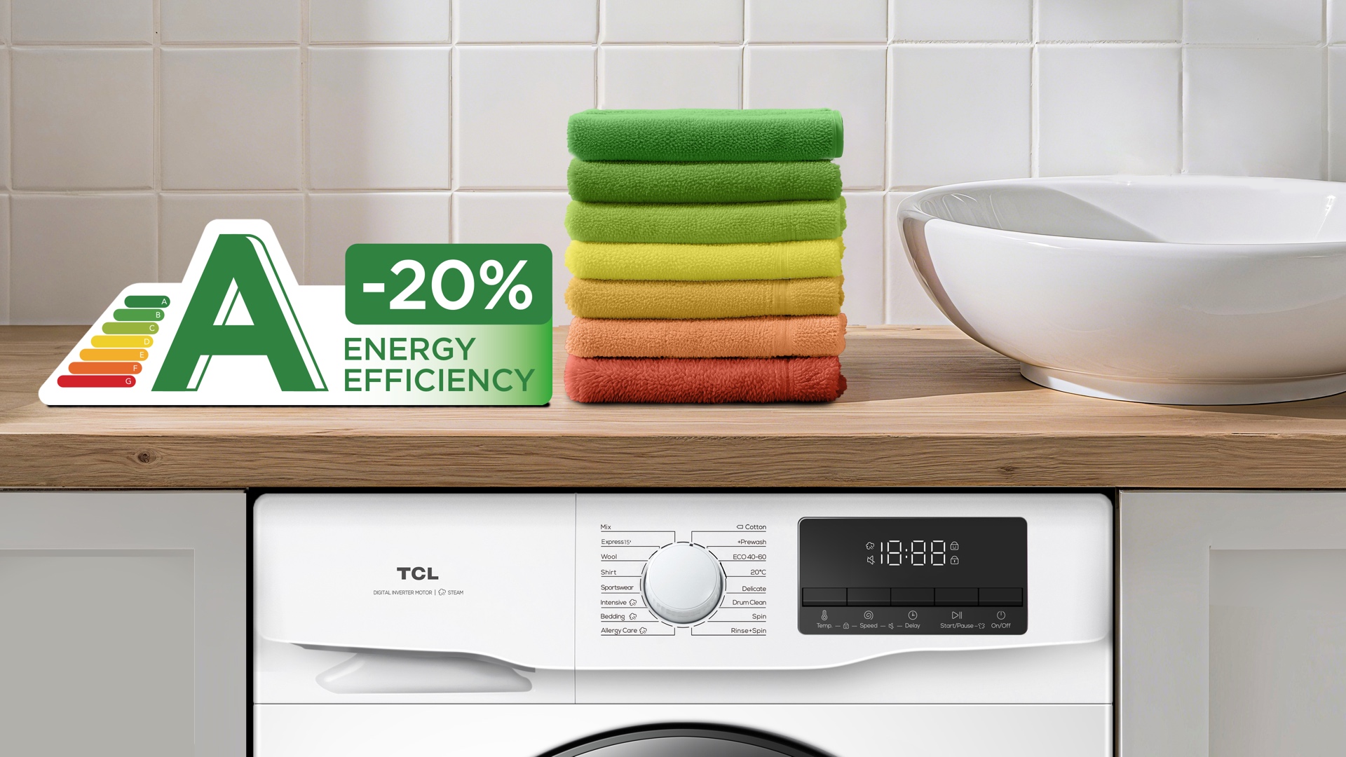 20% extra A energy saving