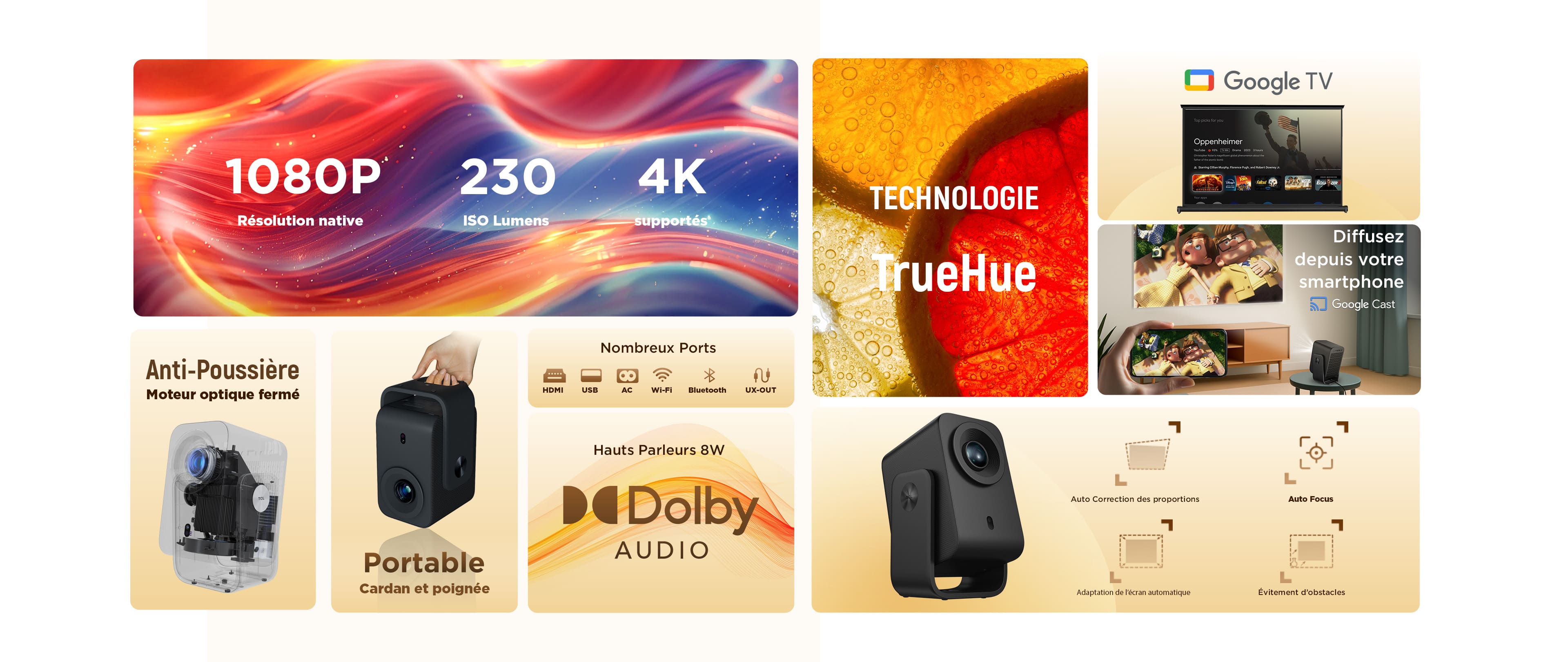 TCL Projector C1 Top Feature