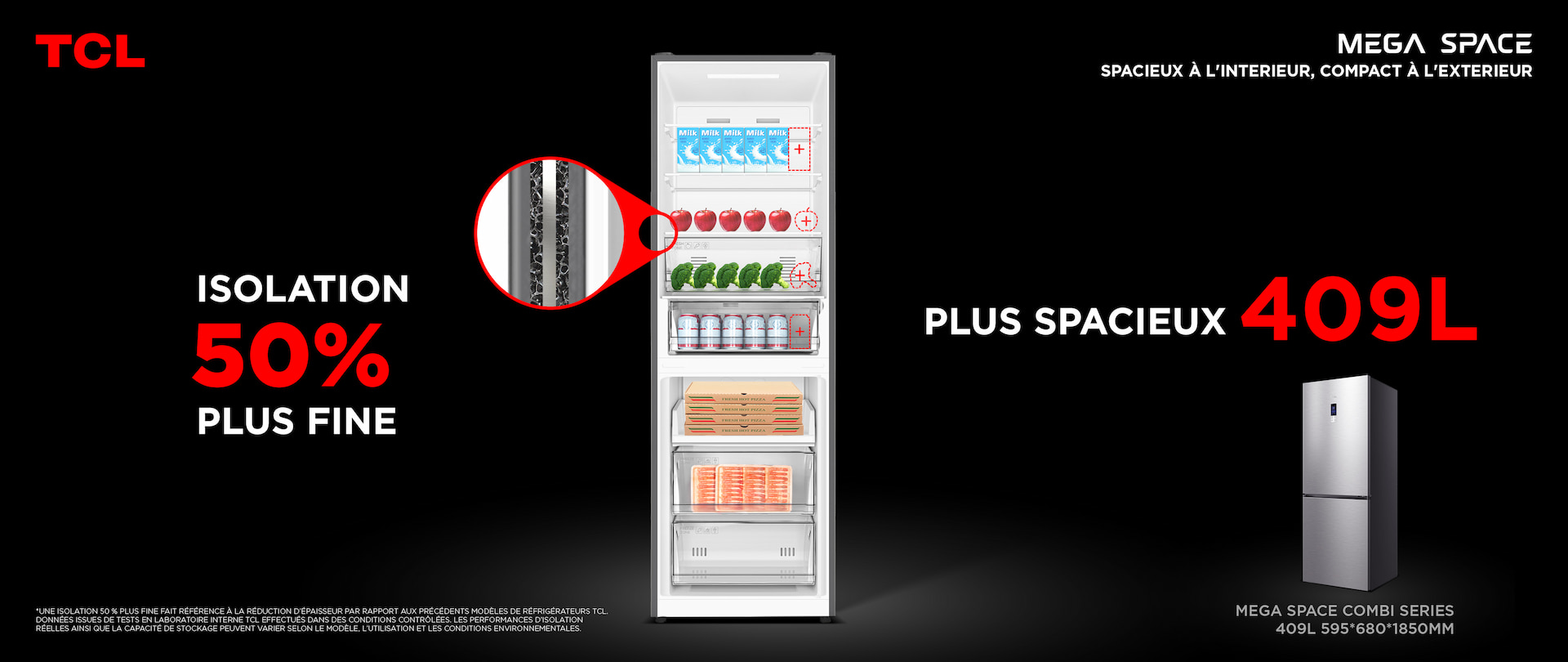Preserve more freshness with TCL's innovative fridge