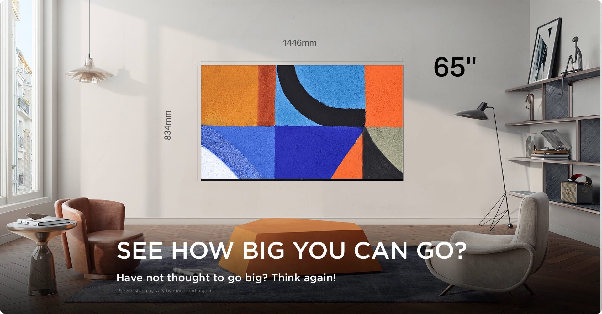 TCL Big TV Screen Size 