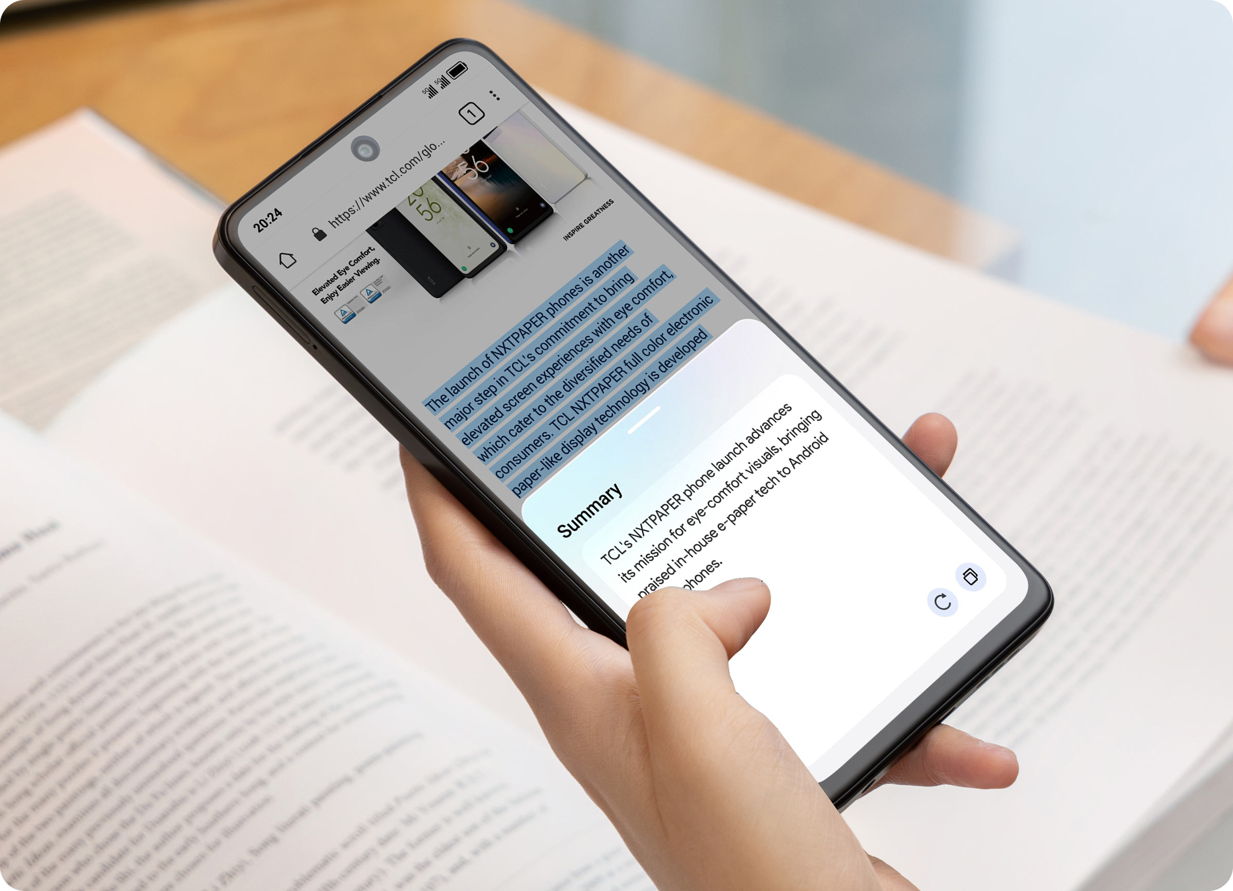 スマートフォン本体 TCL 50 Pro NXTPAPER 5G TCL 50 PRO NXTPAPER 5G | Full-color Electronic Paper Display | TCL