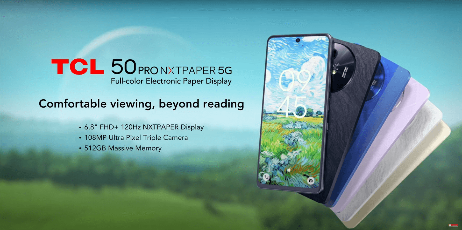 TCL 50 PRO NXTPAPER 5G | Full-color Electronic Paper Display