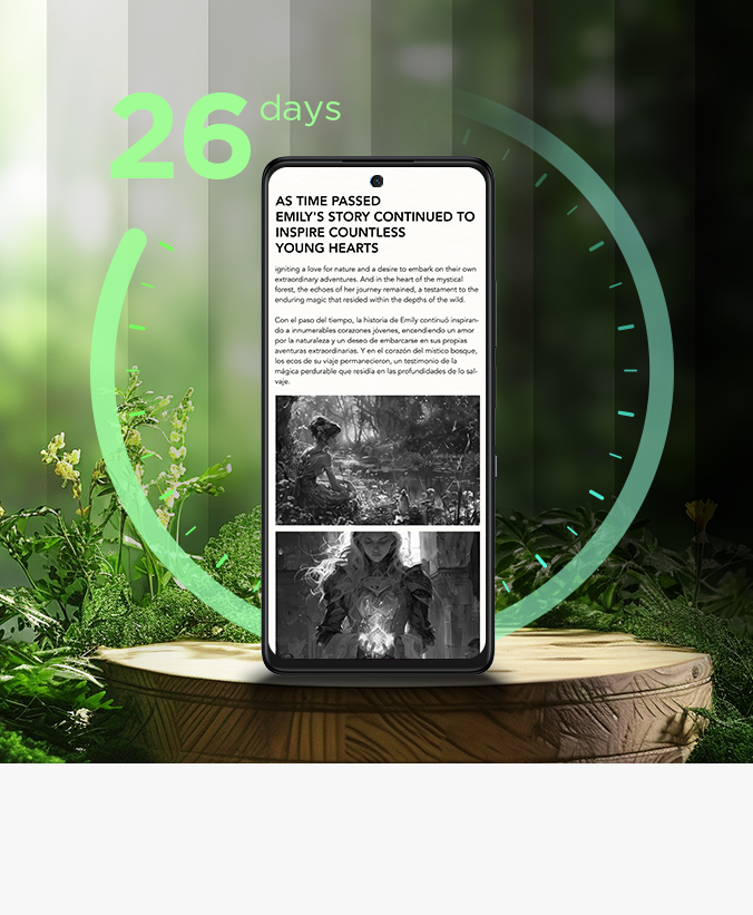 TCL 50 5G Reading mode