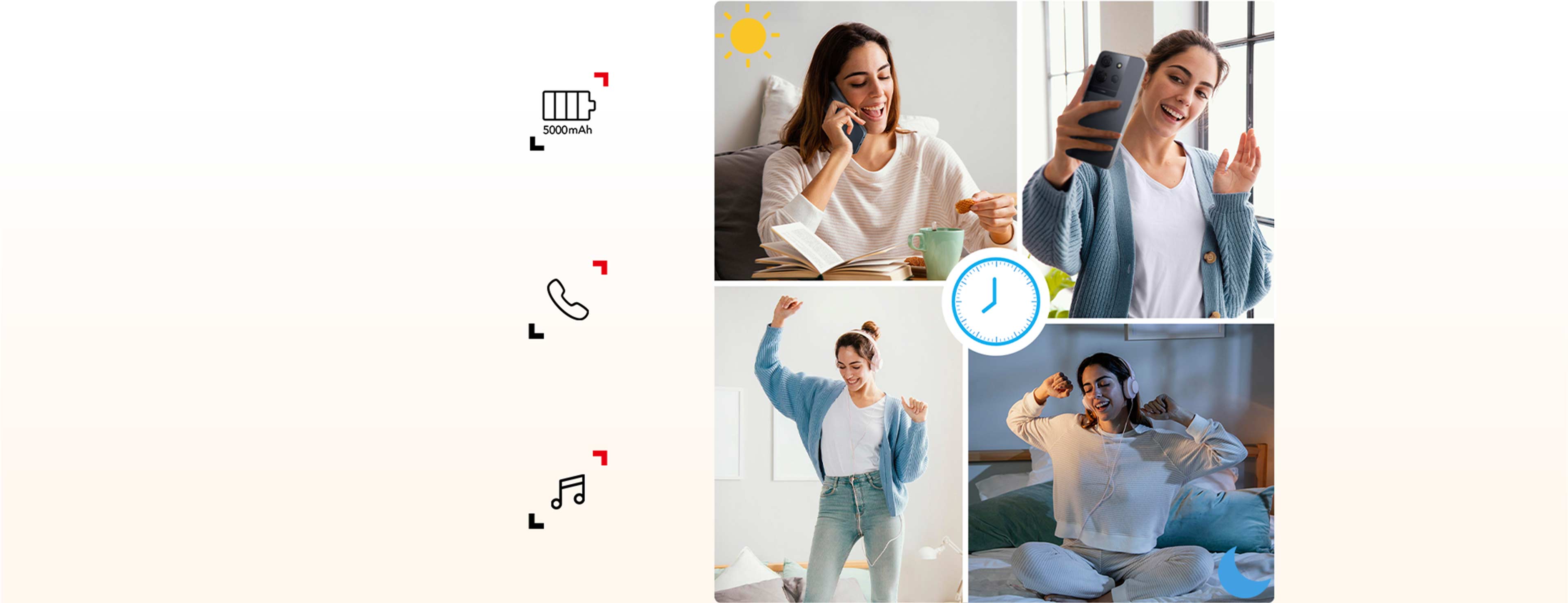 TCL 503 phone Durable 5000mAh Battery