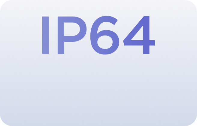 Dust & Splash Resistance