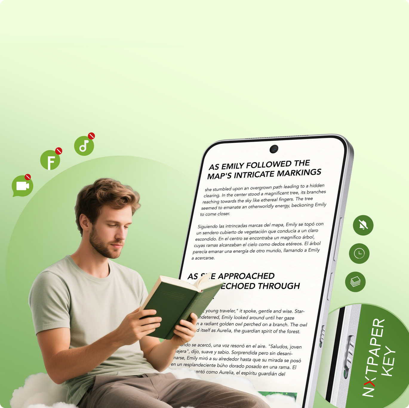 TCL NXTPAPER 60 Ultra Max Ink Mode with NXTPAPER Key