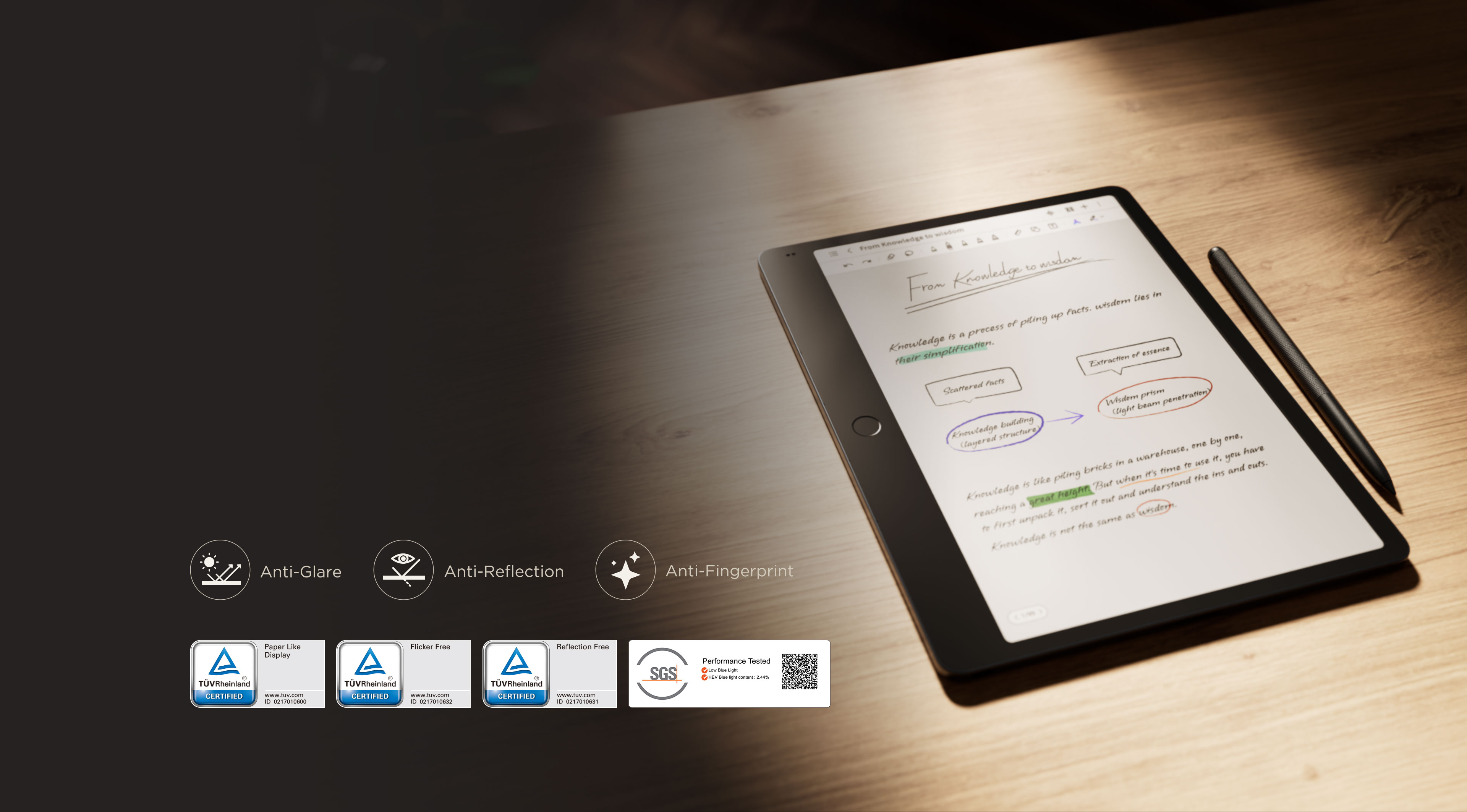TCL Note A1 NXTPAPER 3A Crystal Shield Display | TÜV Certified Comfort