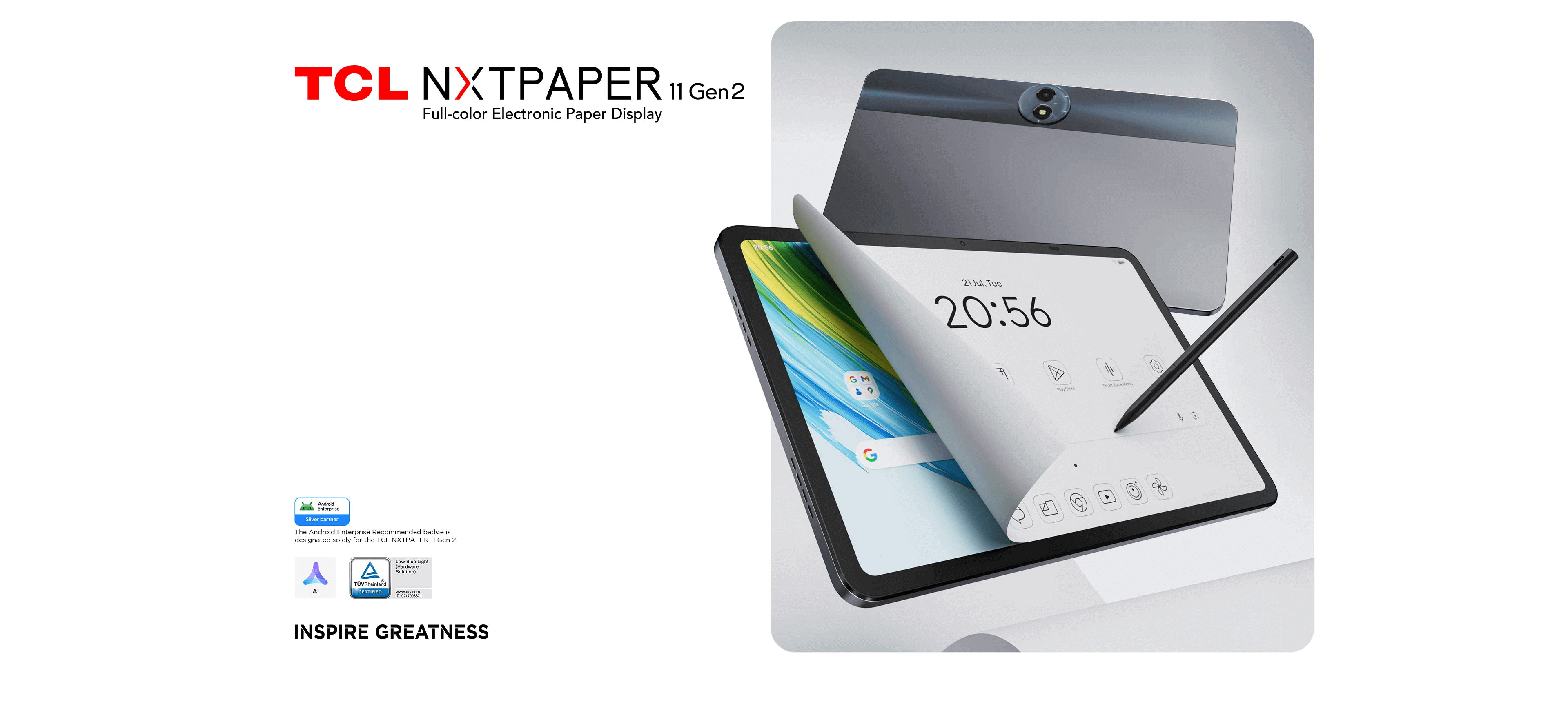 TCL NXTPAPER 11 Gen 2 Tablet-Built in AI Features | TCL Global