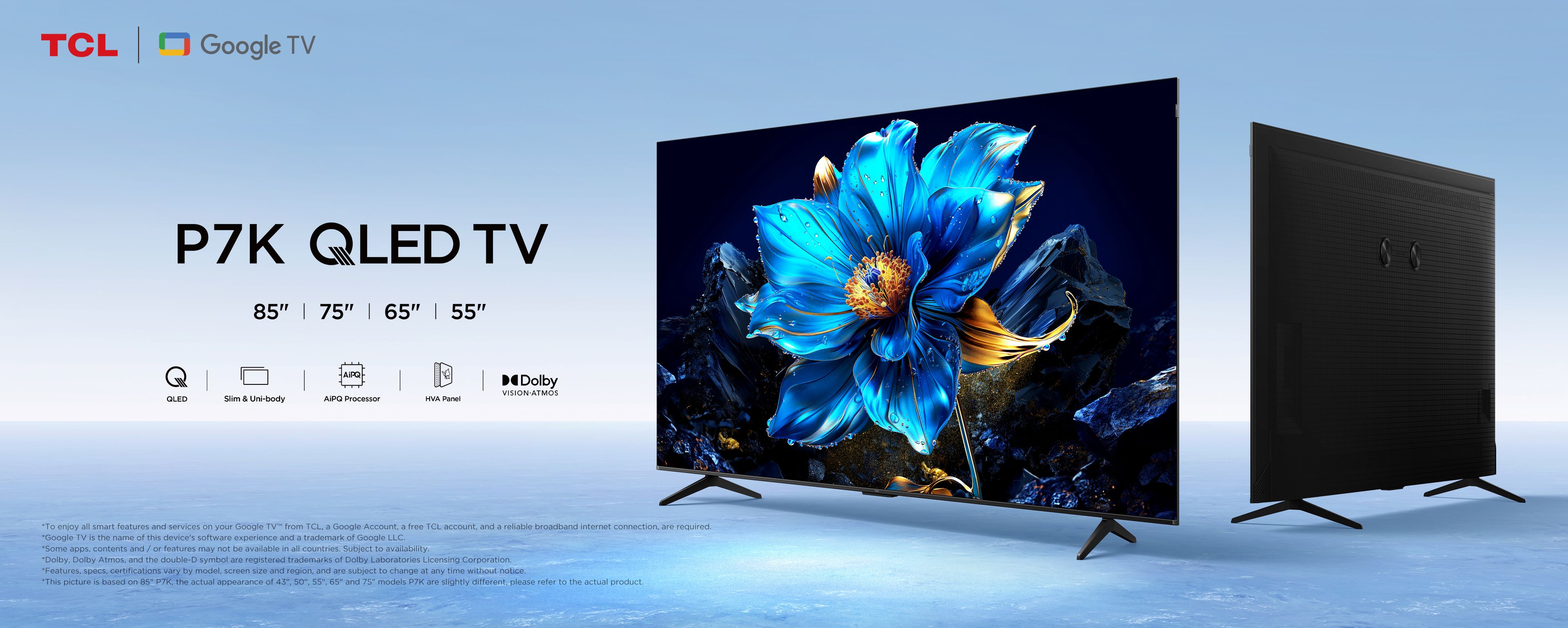 TCL P7K-QLED TV-43 to 85 Inch TV | TCL Gulf