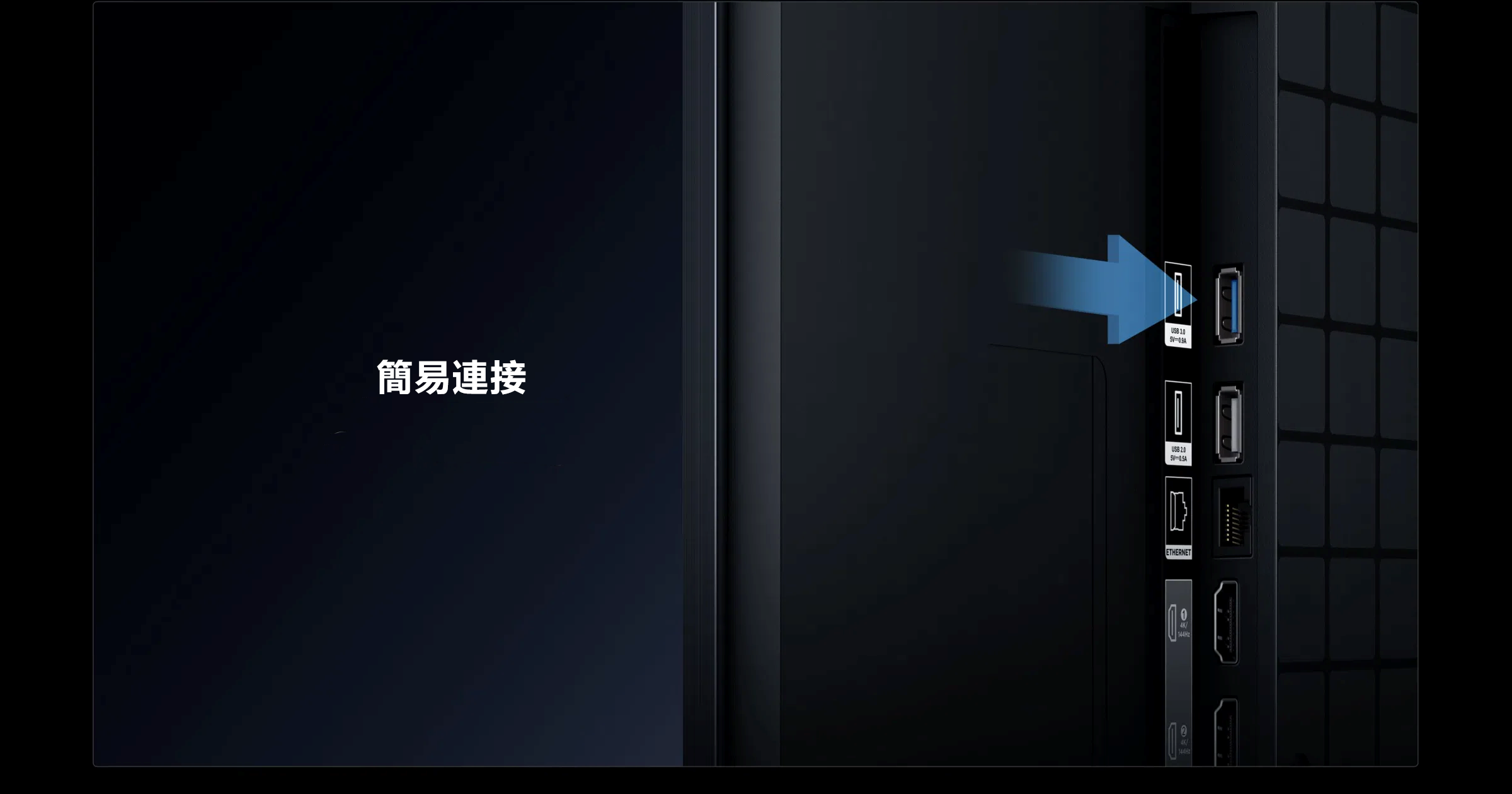 乐竟体育 RM7L RGB-Mini LED TV Easy-Access Connect
