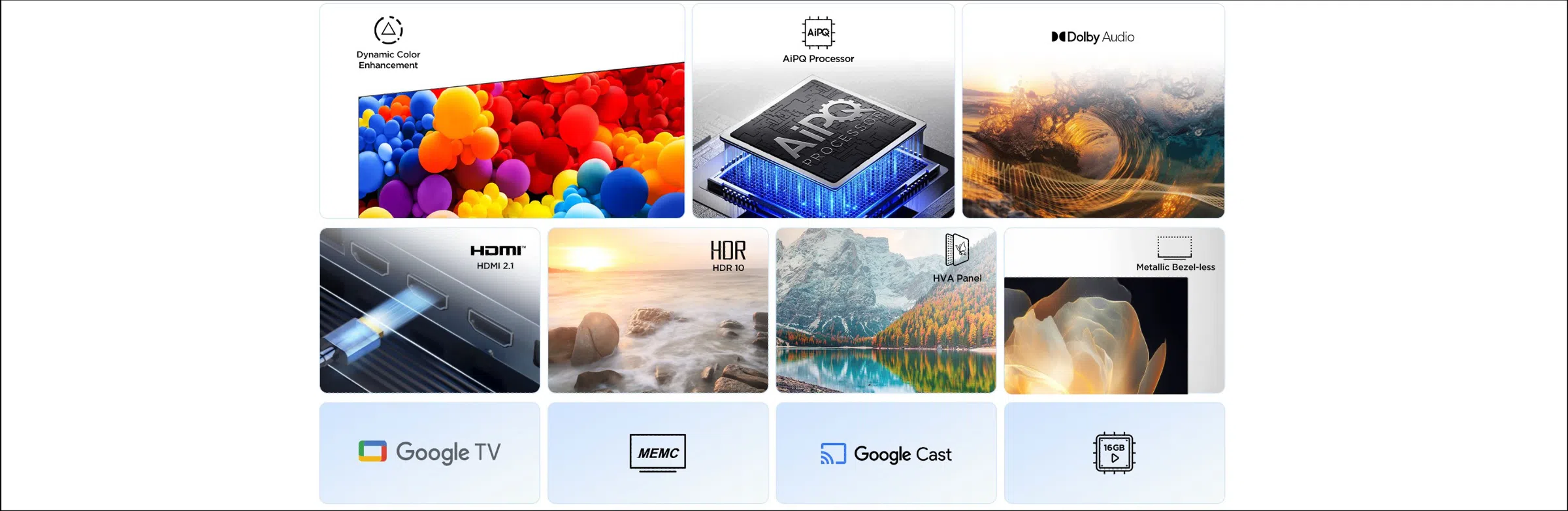TCL P6K Characteristic טלוויזיה חכמה V6C 4K HDR TV מבית TCL