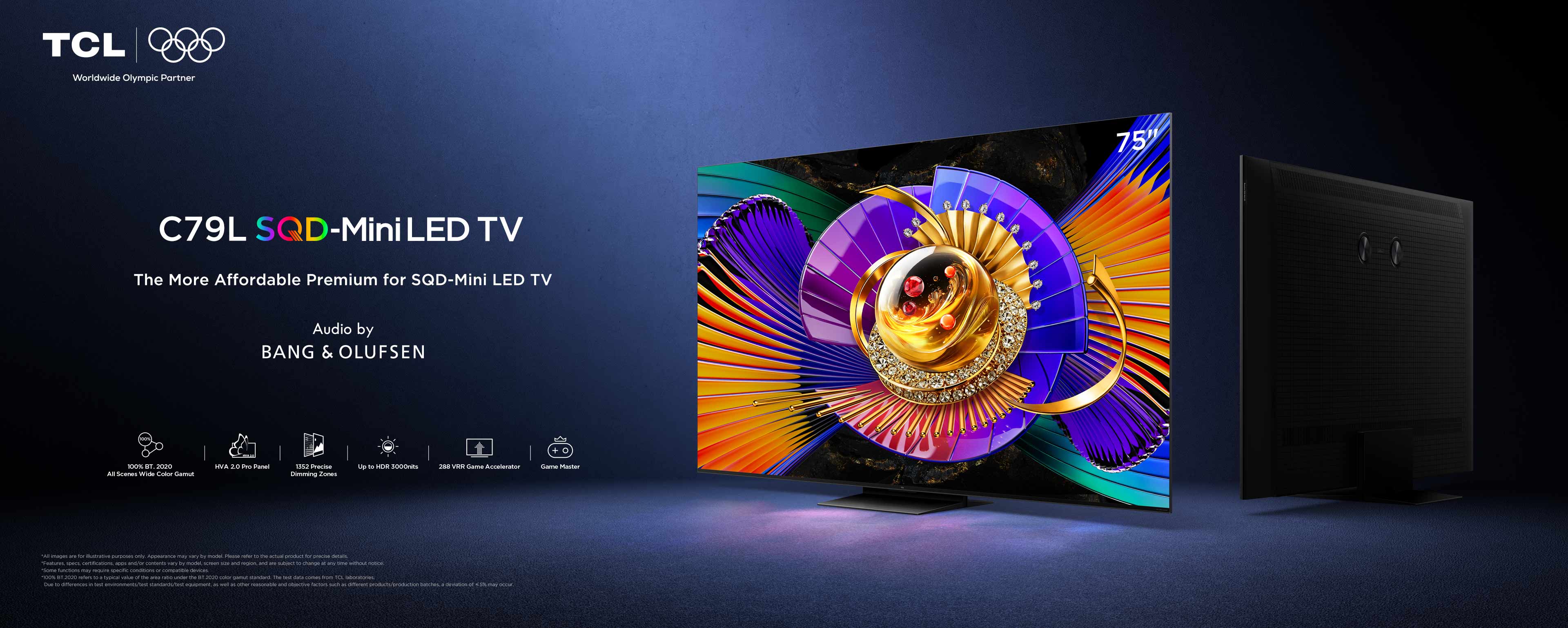 TCL C7L SQD-Mini LED TV – 55" to 98" Affordable Premium TV