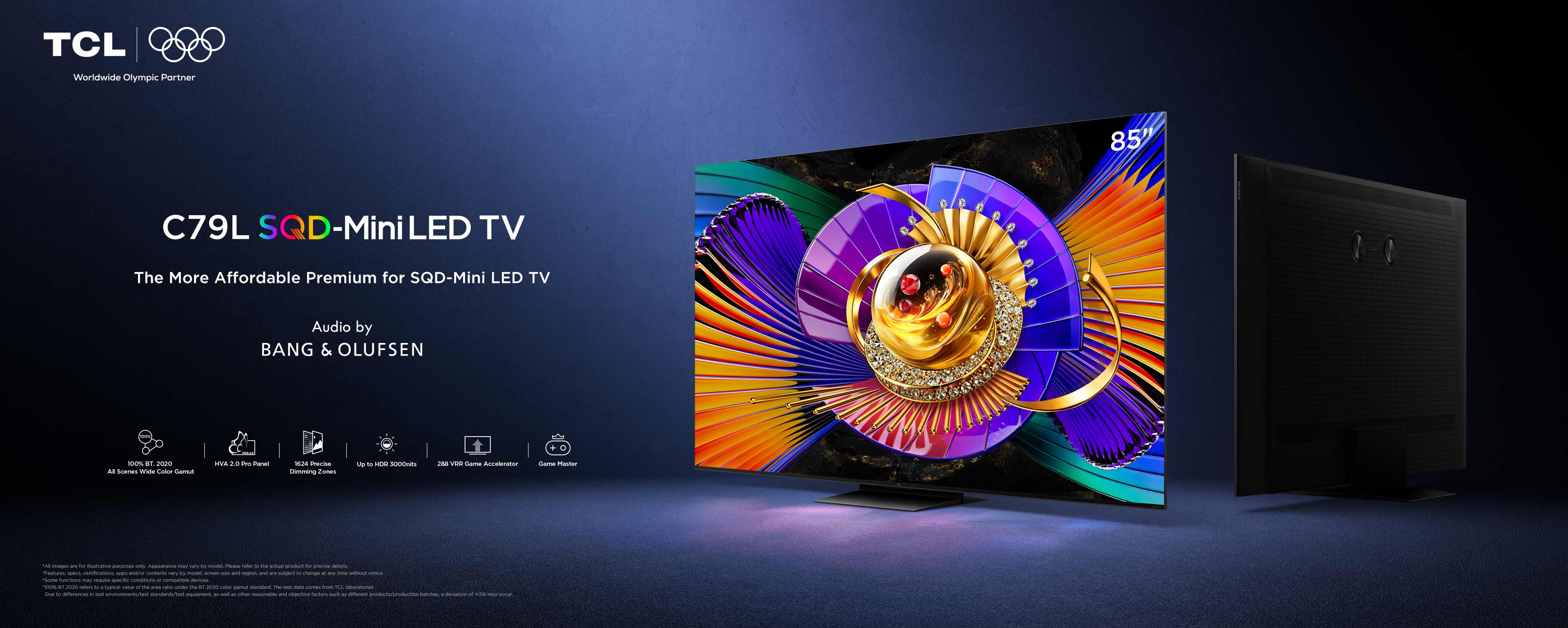 TCL C7L SQD-Mini LED TV – 55" to 98" Affordable Premium TV