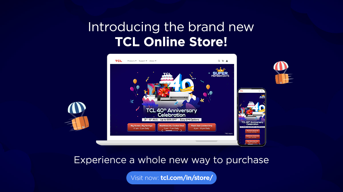 TCL Celebrates 40th Anniversary Globally: Launches New Online Brand Store