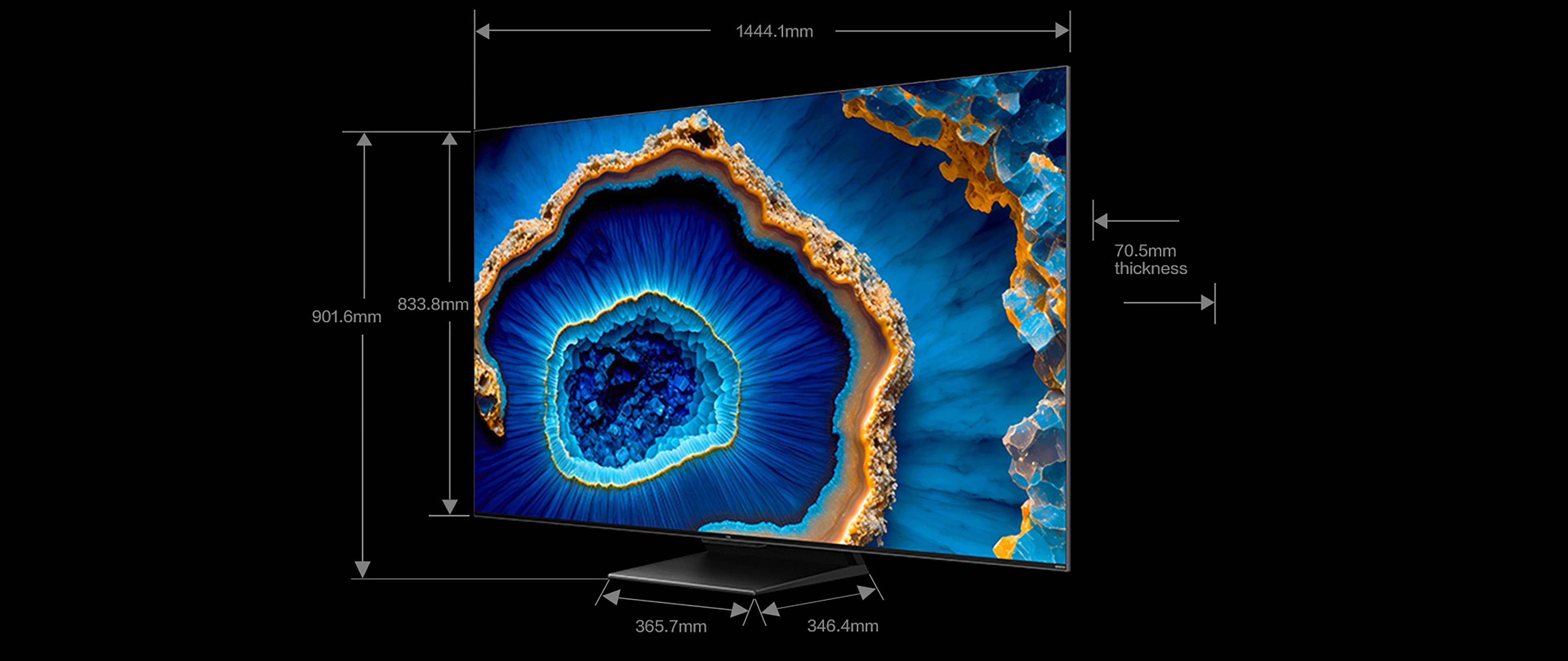TCL C755 QD-Mini LED 4K TV 65''size