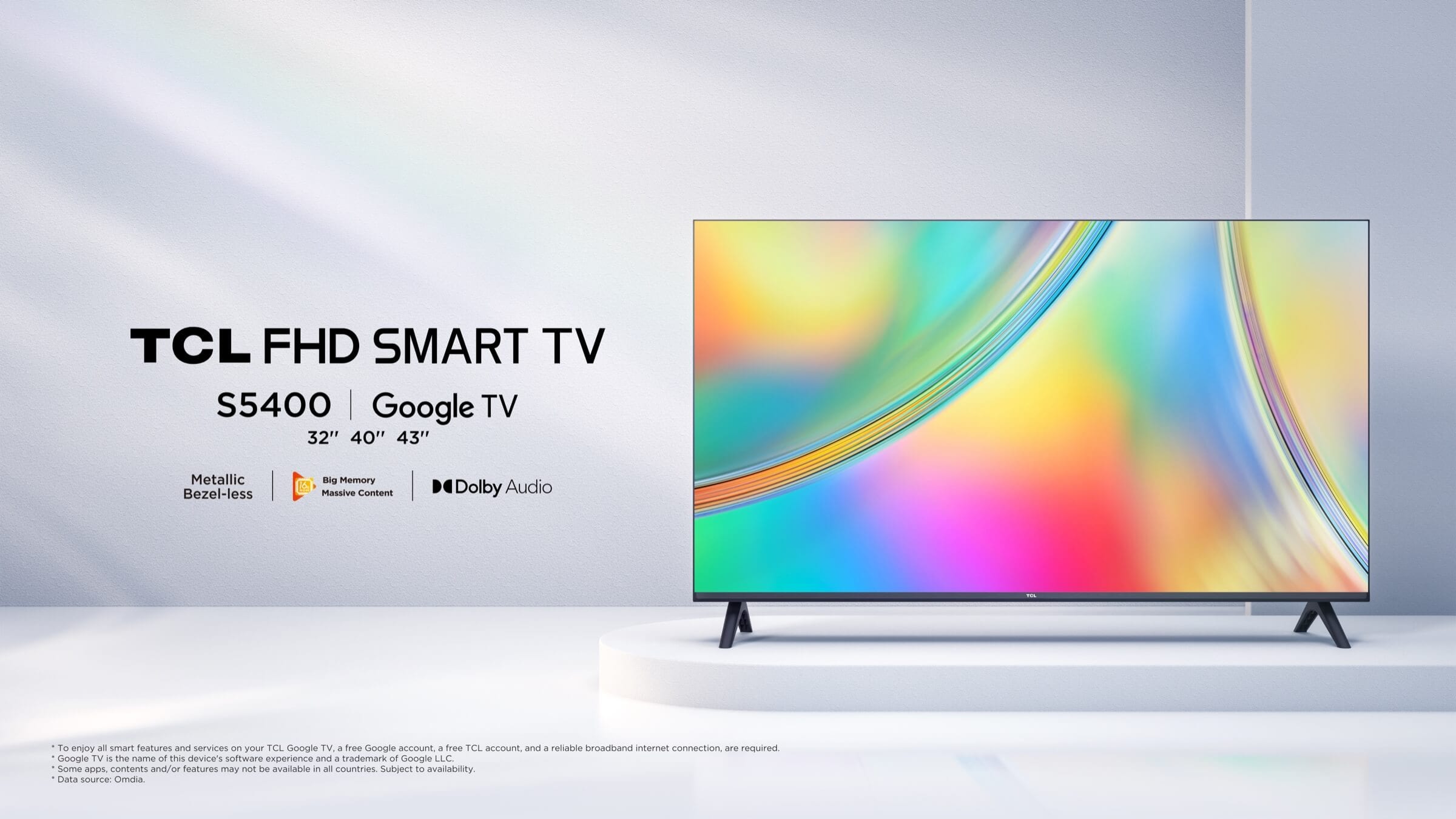 TCL S5400 2Kスマートテレビ 3255400 TV-TCL S5400 2K Full HD Smart Google TV - TCL India TCL