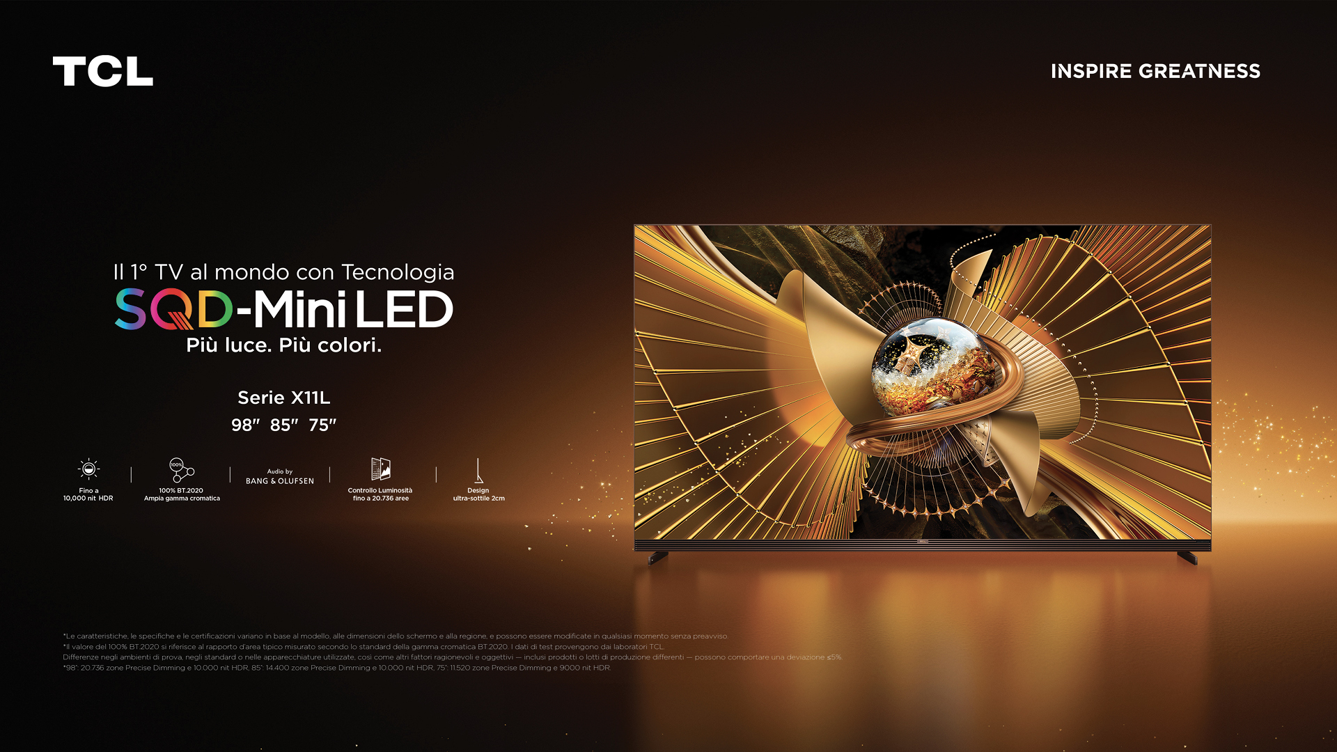 TCL amplia la propria offerta di prodotti per il mercato italiano