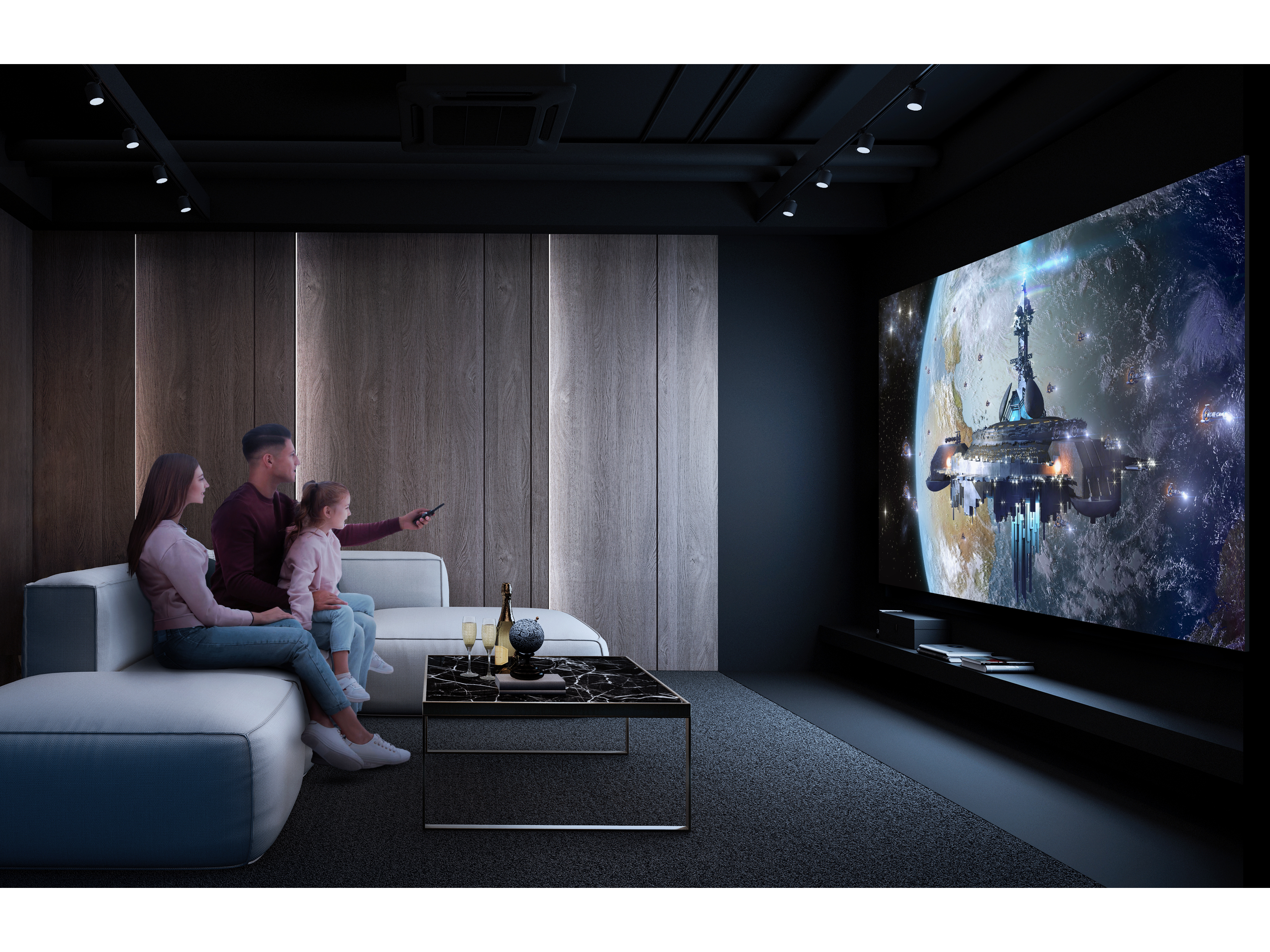 TCL Serie C73 85" - TV QLED 4K HDR Beige