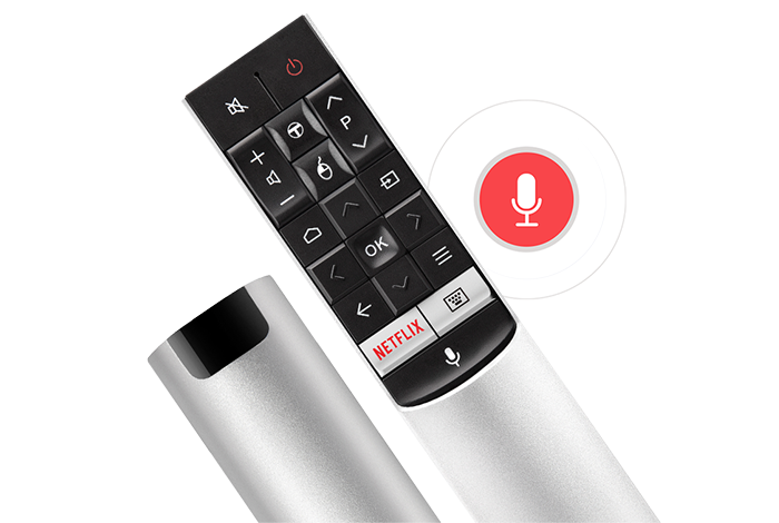Telecomando con ricerca vocale : Ricerca dei programmi più divertente e intuitiva