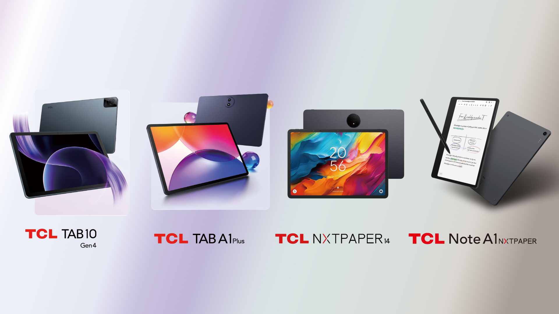 TCL、新型タブレットシリーズとスマートAI電子ノートを発表NXTPAPER