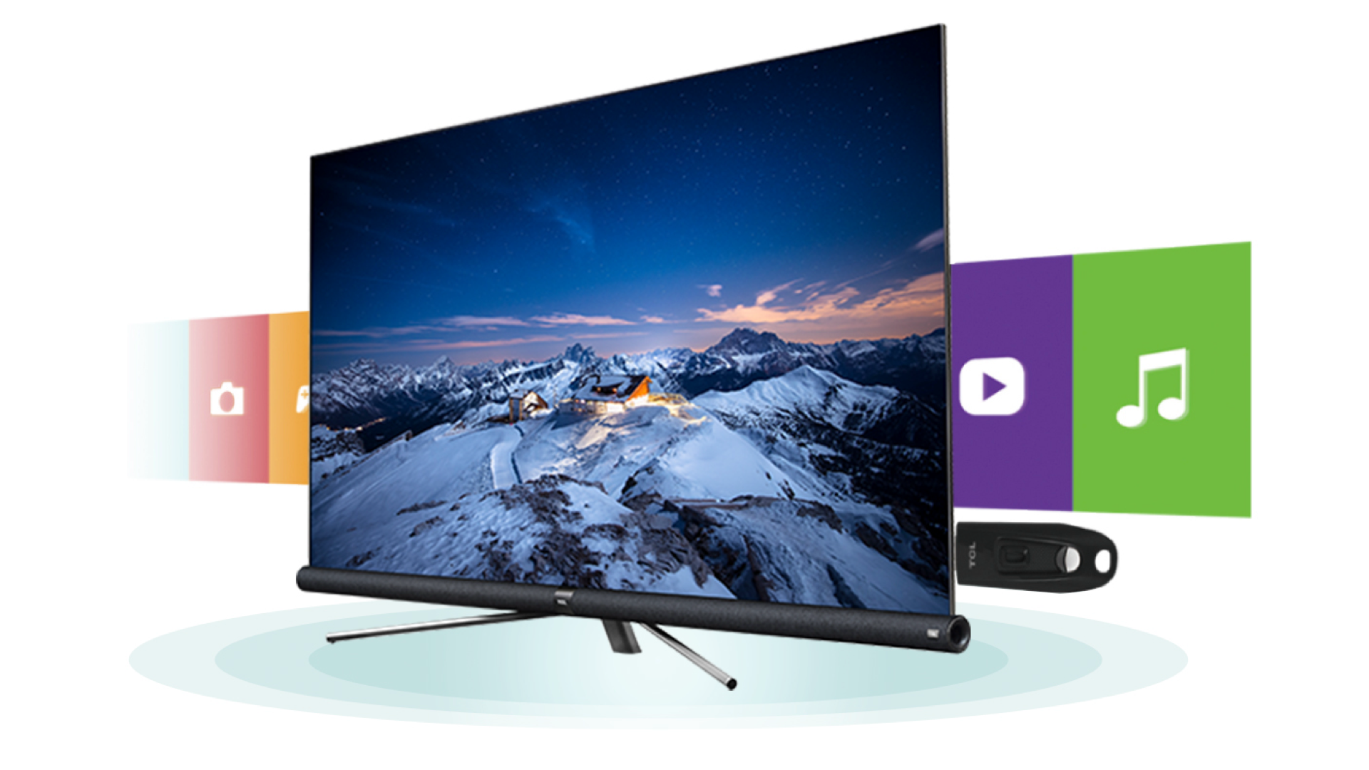 TCL 65型 4K対応 JBLサウンドバー搭載液晶テレビ