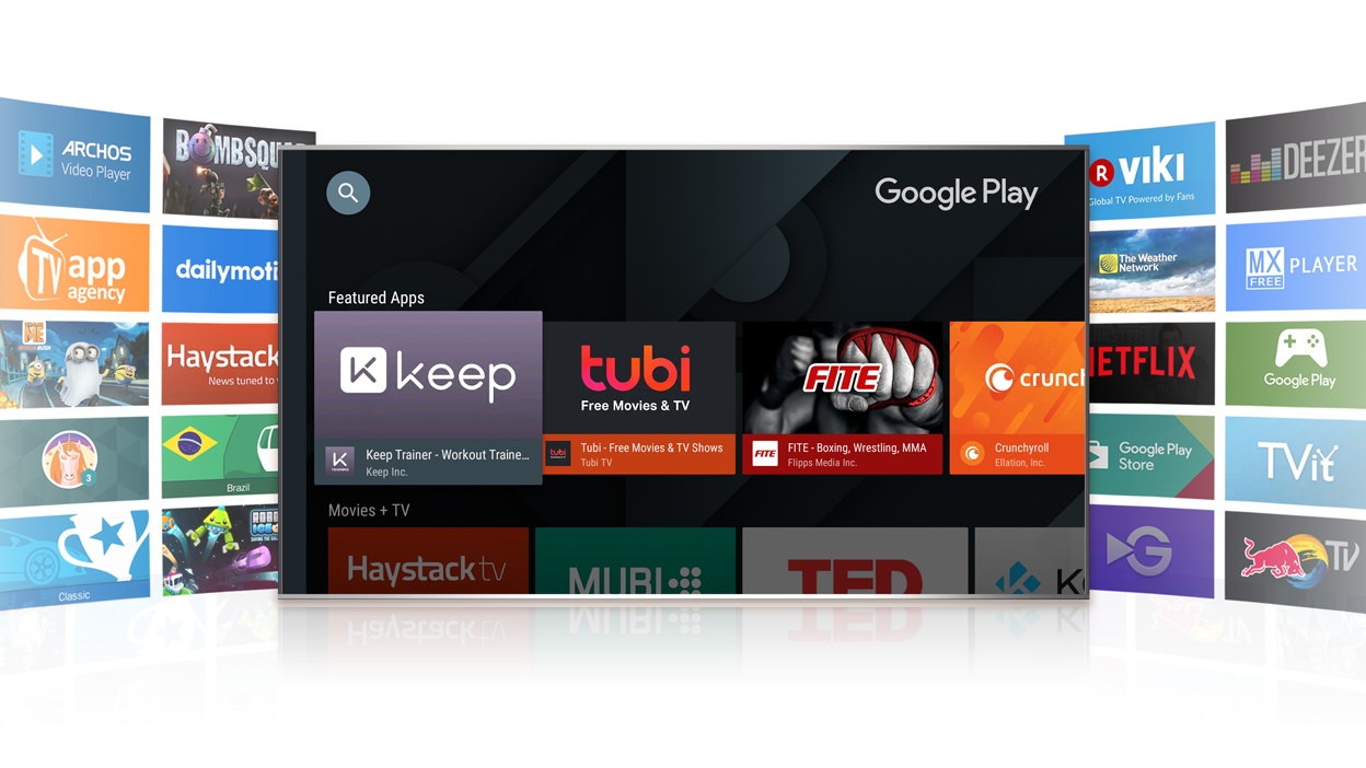 TCL Android tv S6500A Google play