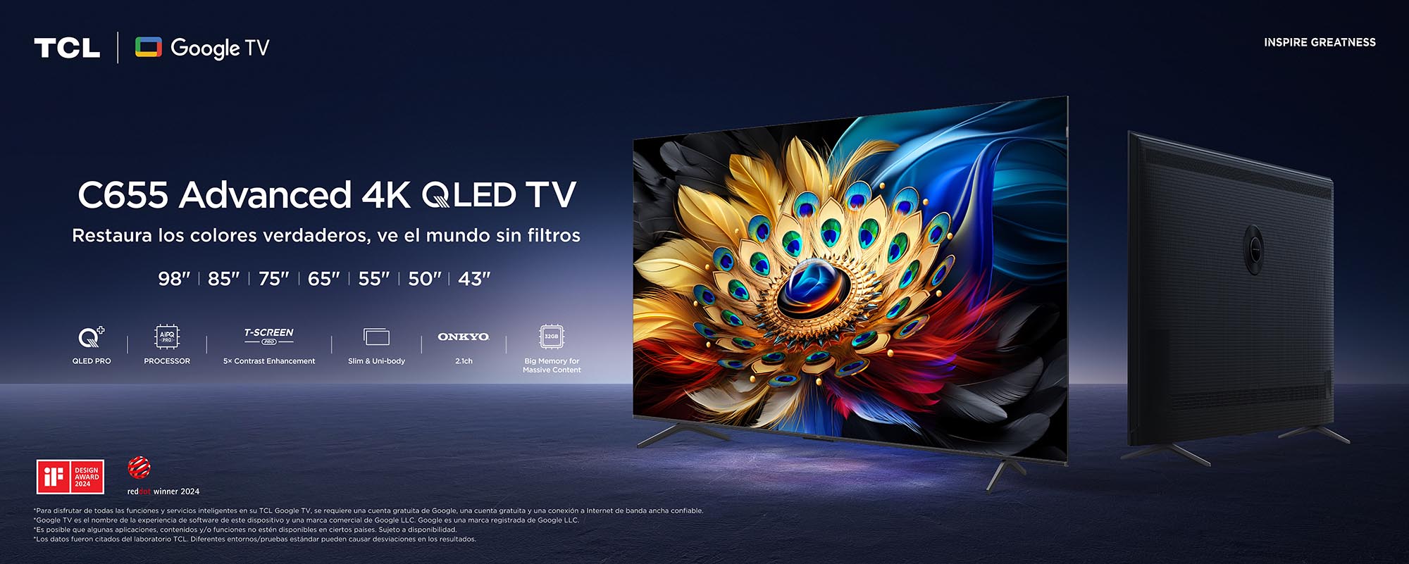 Banner superior del C655 QLED TV