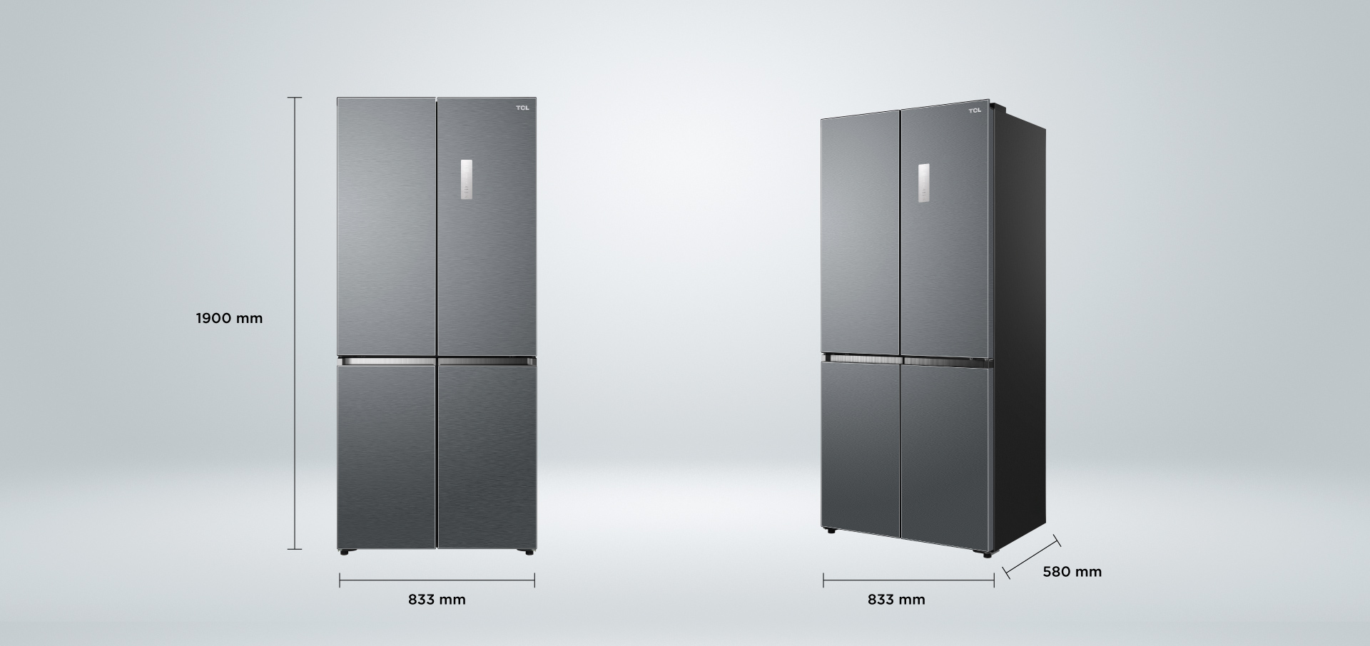 TCL Free Built-in Refrigerator C521CD Dimensions