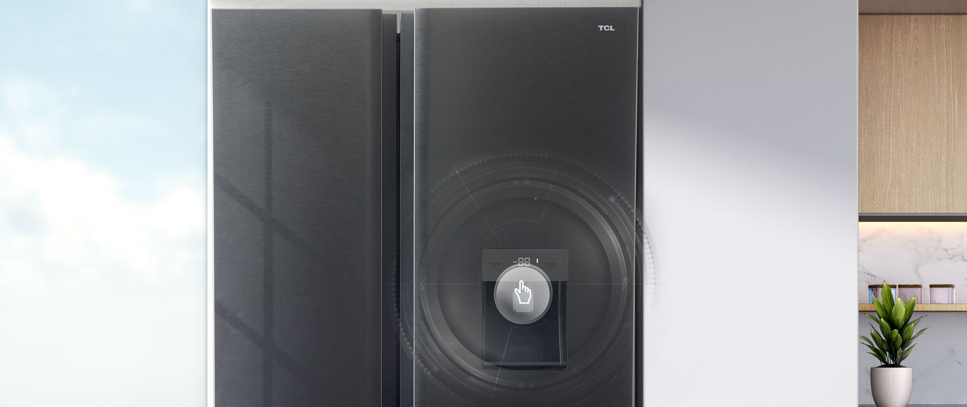 TCL C387BF Refrigerator store food flexible