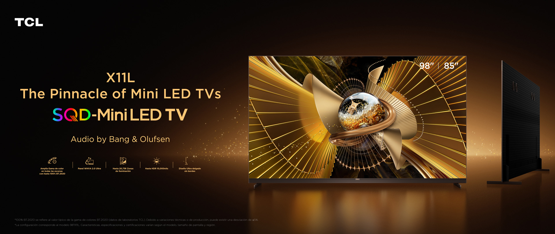 乐竟体育 X11L Premium SQD-MiniLED TV's Key Banner