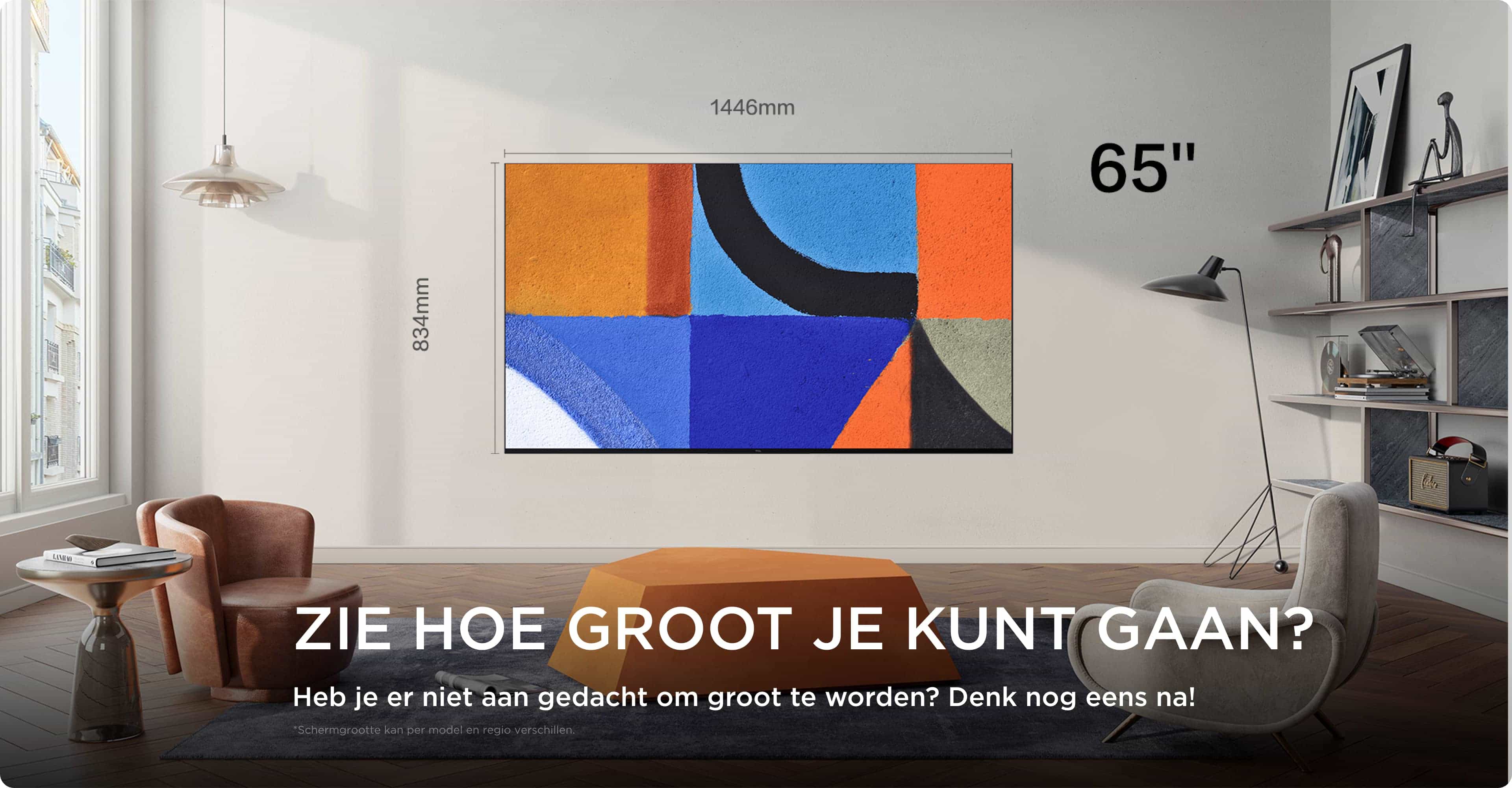 TCL Big TV Screen Size 