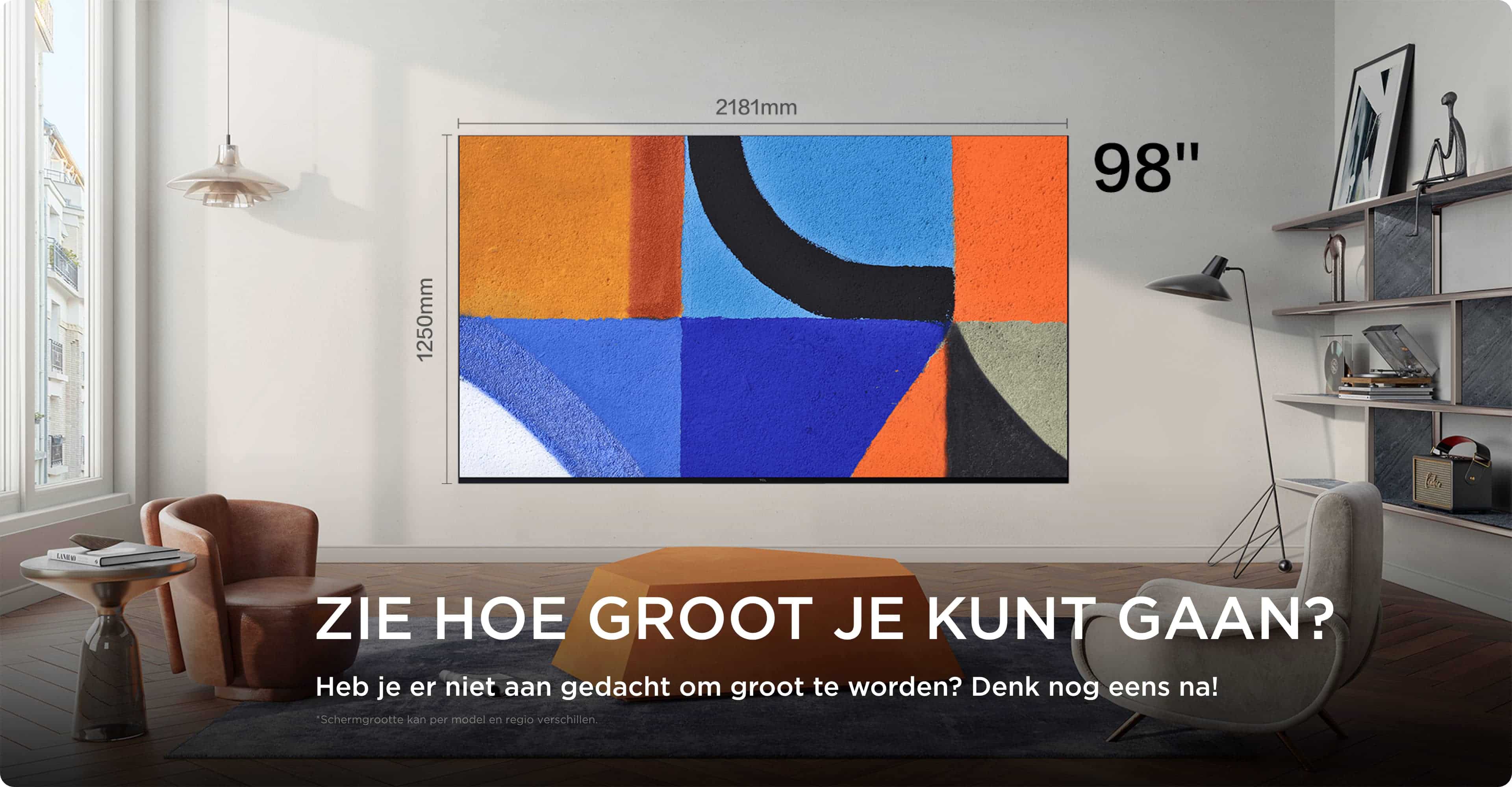 TCL Big TV Screen Size 