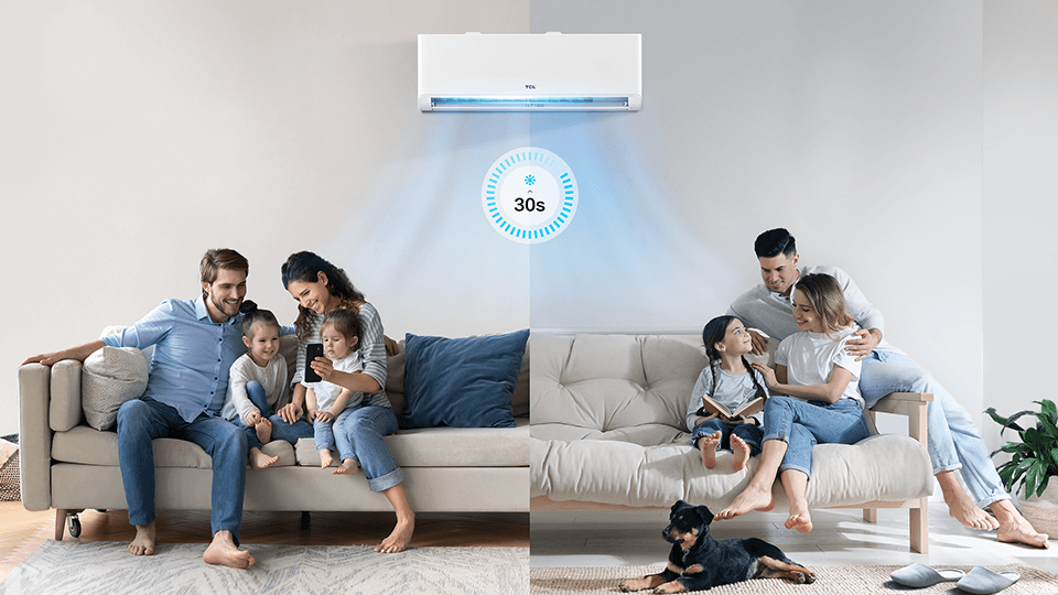 Fast cooling&heating of BreezeIN AC