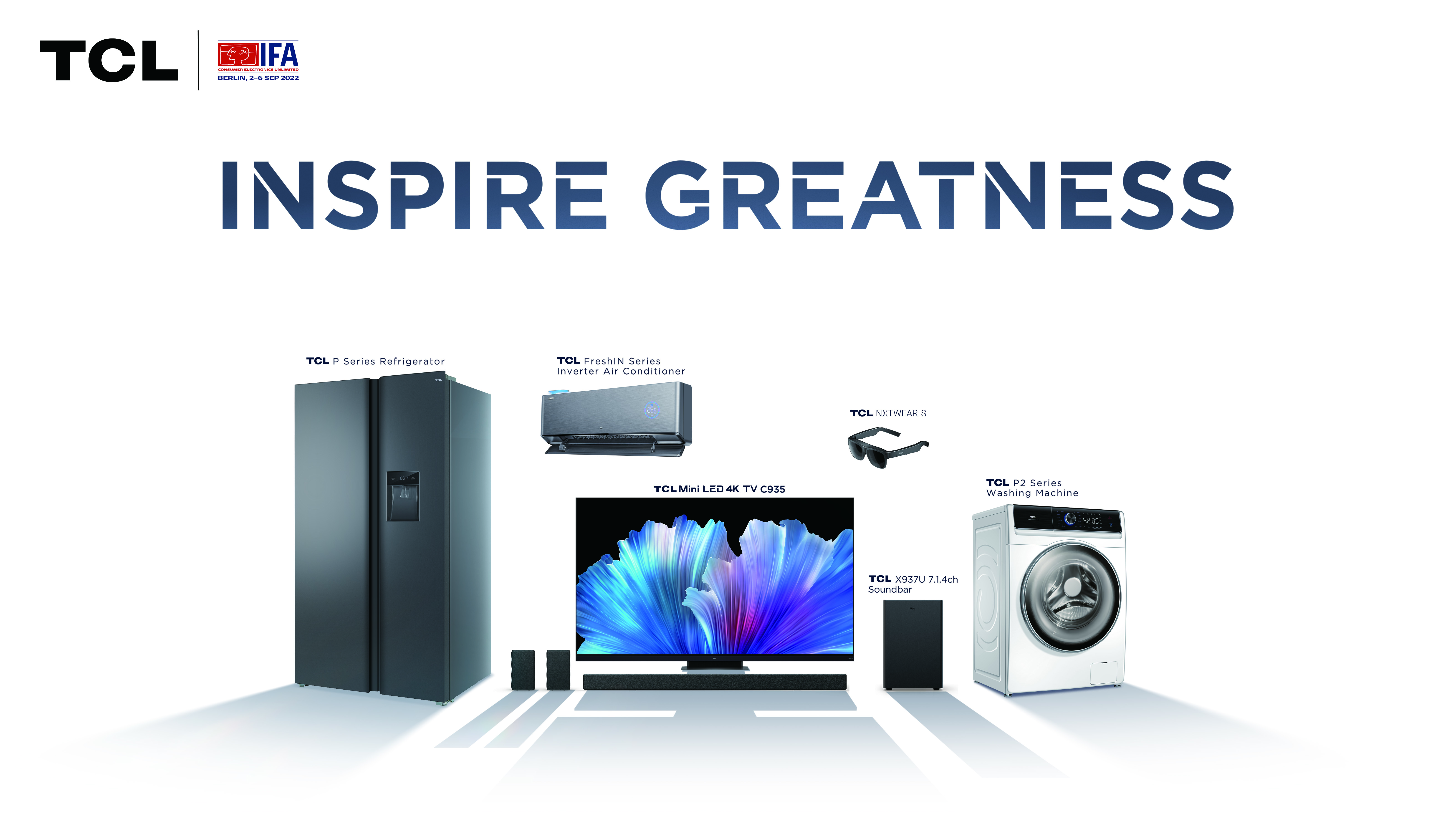 TCL IFA 2022 に世界最大のMini LEDテレビ、最先端のディスプレイ及び様々なスマート家電を展示