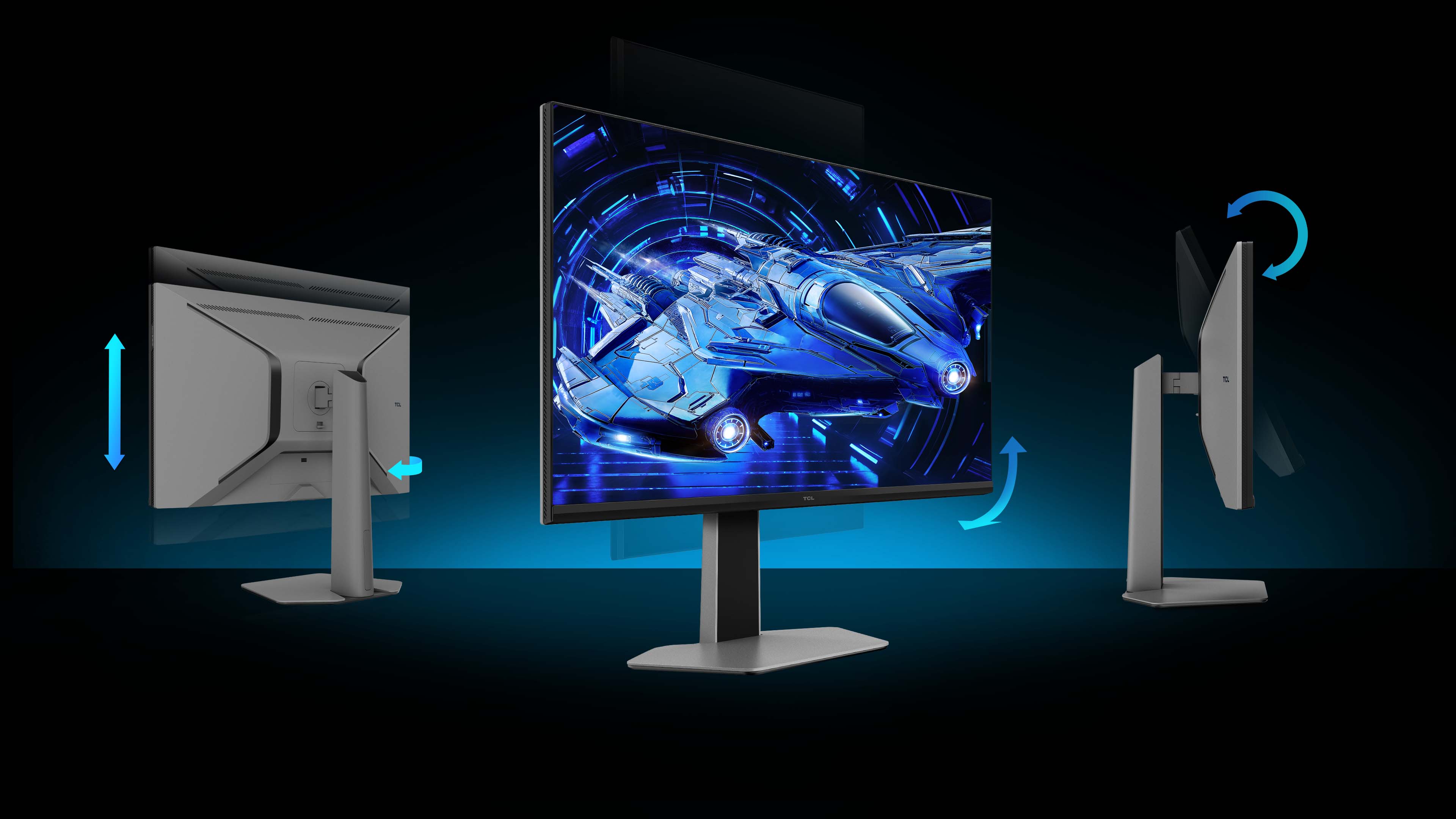 TCL 27R73Q Monitor Flexible and adjustable stand