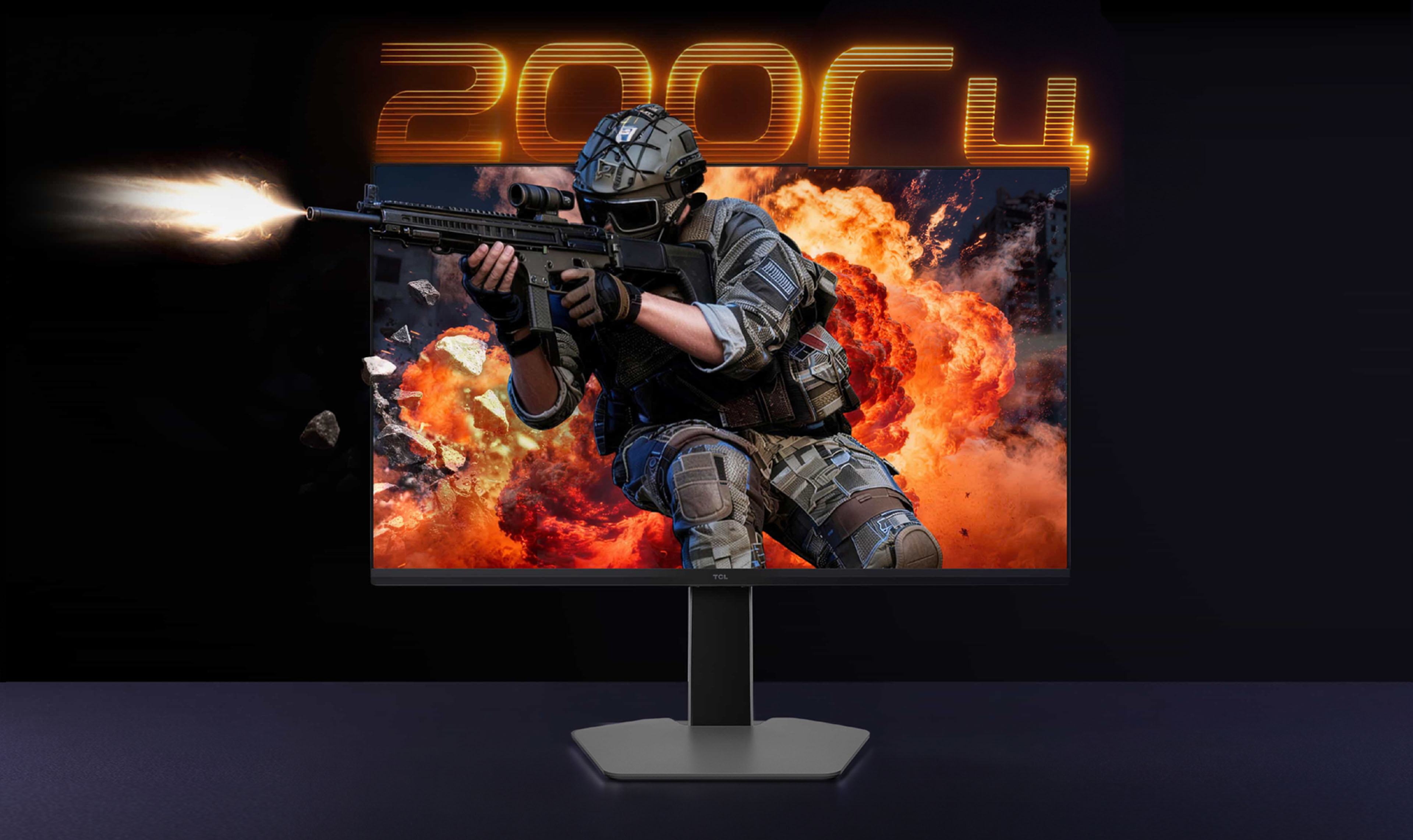 TCL 27P2A 200Hz Mini LED Gaming Monitor with QHD 200Hz Rapid High Refresh Rate