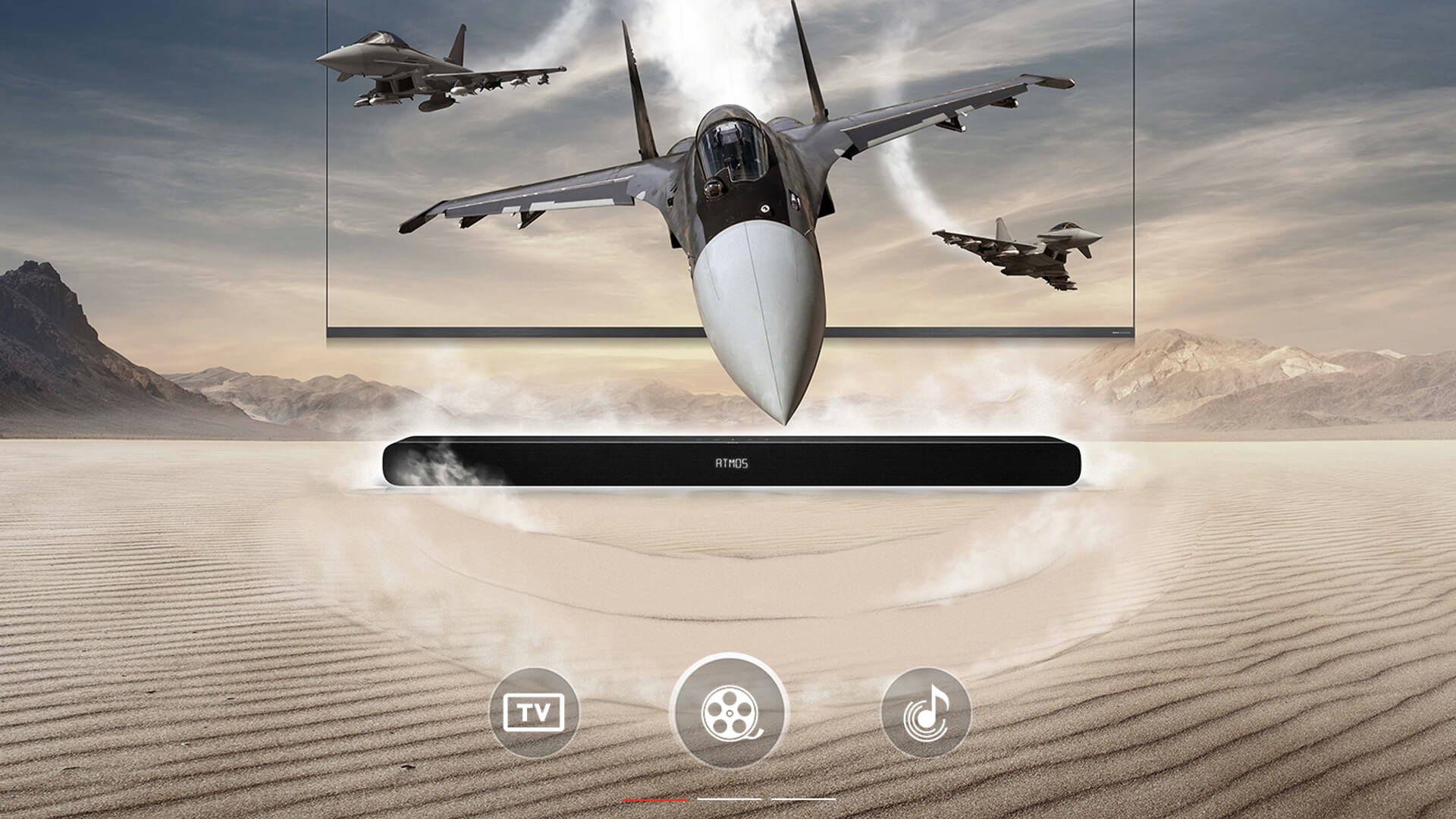 Specialised sound modes for different content