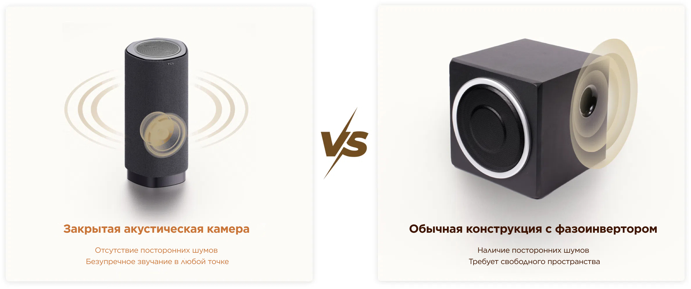 Closed chamber acoustic structure Vs Ordinary inverted tube structure