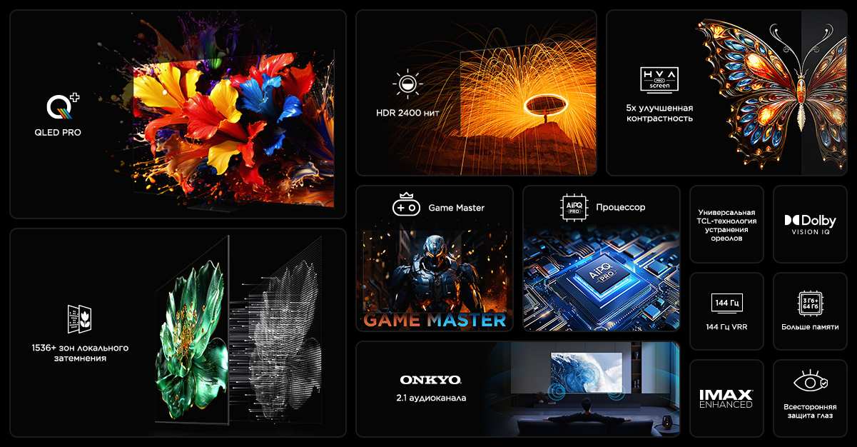 TCL C765 Premium QD-Mini LED 4K TV Features