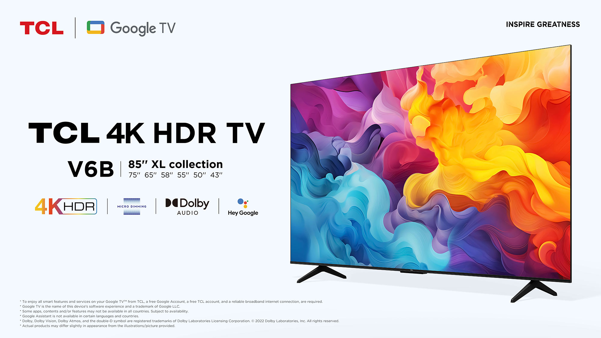 V6B - TCL 4K HDR TV