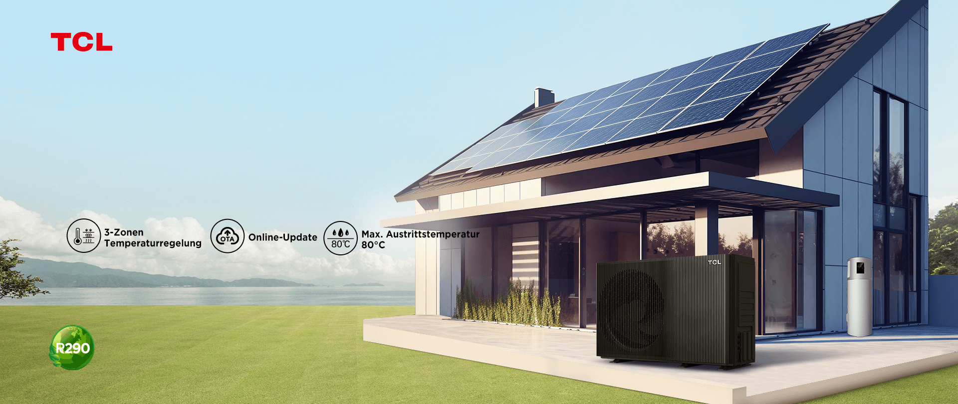 R290 Tri-thermische<br>ATW-Wärmepumpe