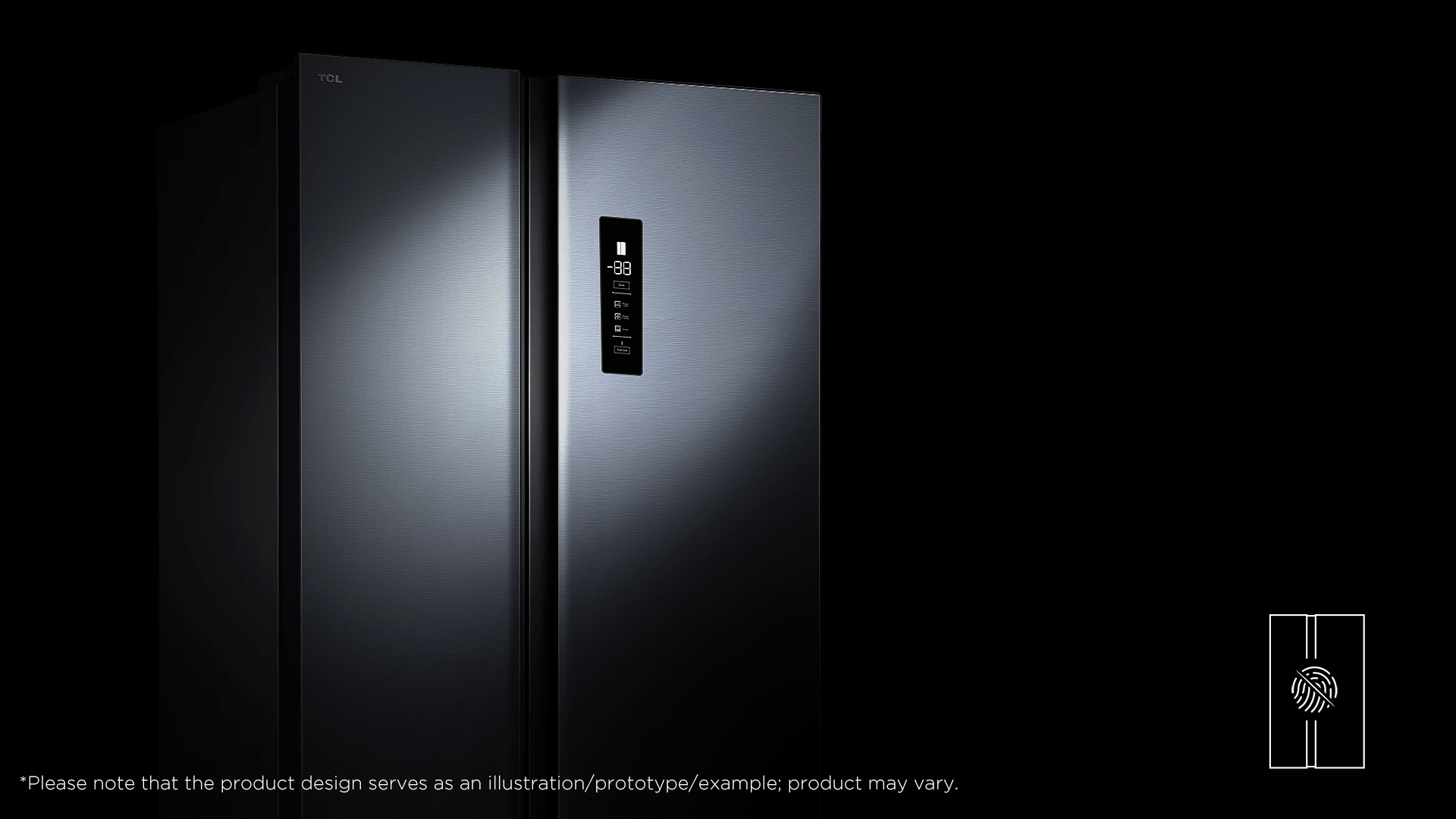 Matt stainless steel doors: resistant to fingerprints and scratches