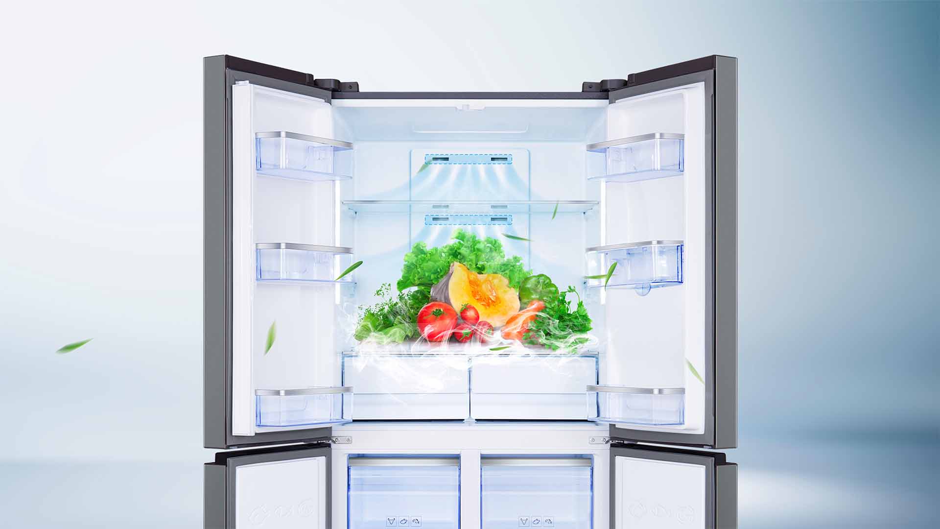 Multi Air Flow: Circulated cool air keeps food fresher longer